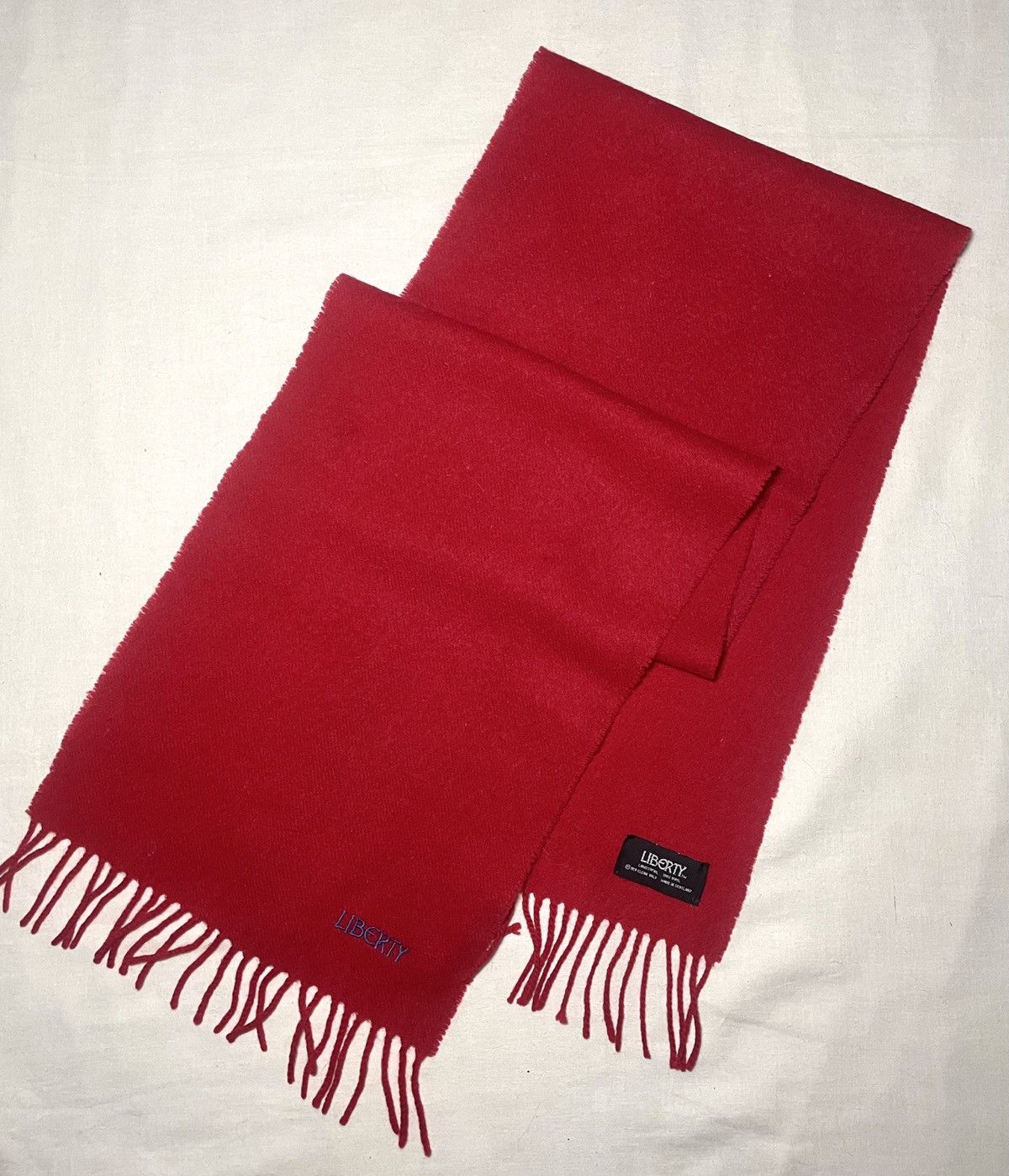 Liberty × Liberty London Liberty red wool scarf Size ONE SIZE - 3 Thumbnail
