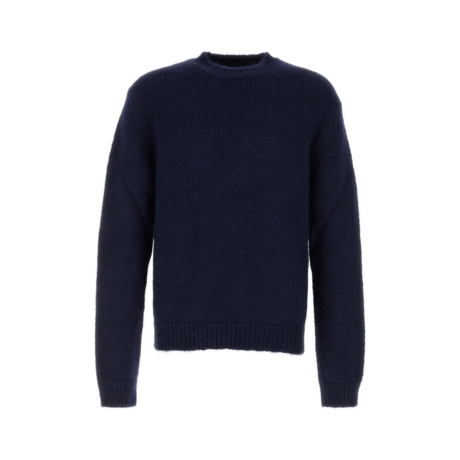 JIL SANDER Navy Blue Wool Blend Sweater New And Authentic (M