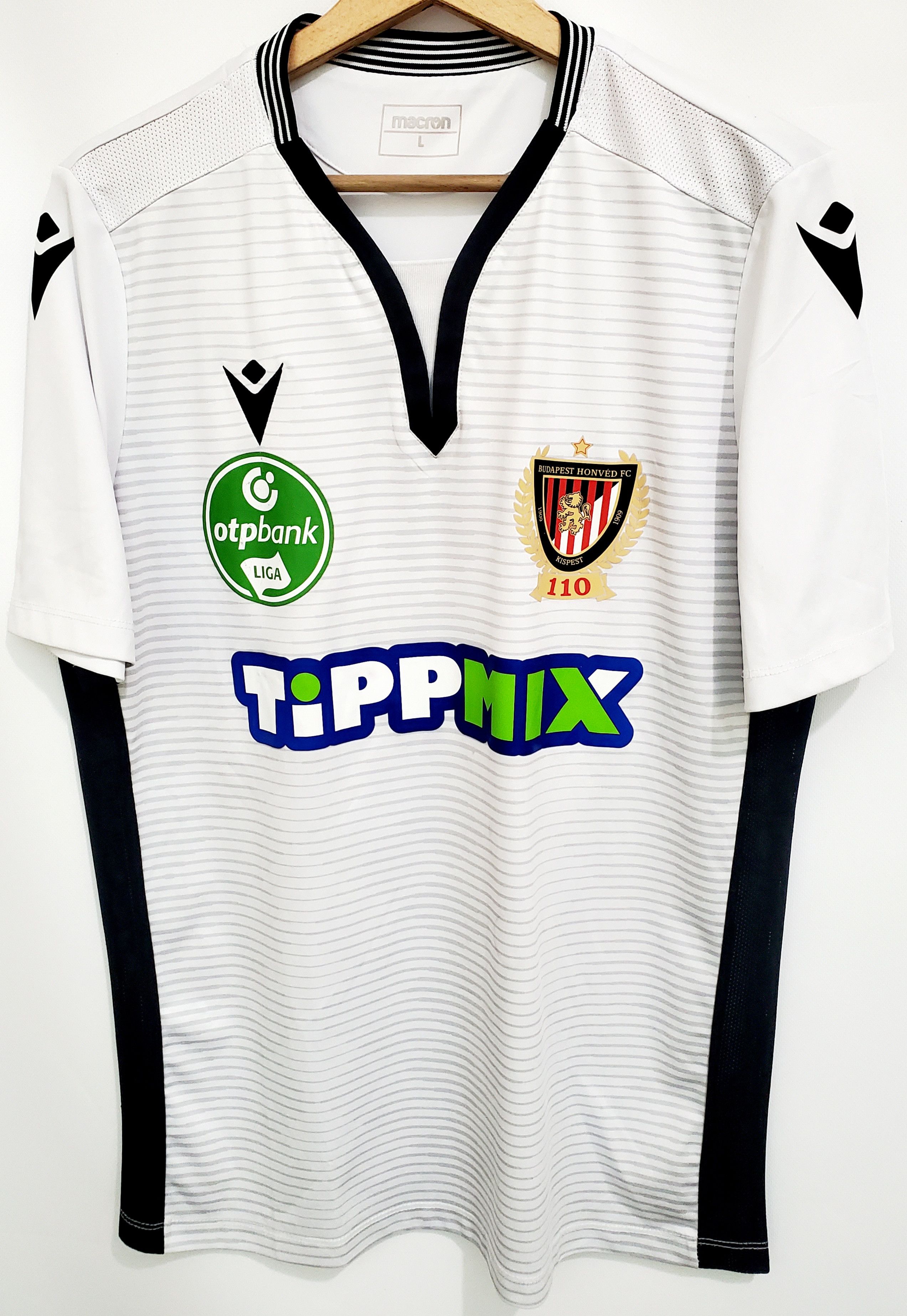 Macron × Vintage BUDAPEST HONVED 2019 - 2020 MATCH ISSUE AWAY SHIRT #30 ALIJI Size US L / EU 52-54 / 3 - 2 Thumbnail