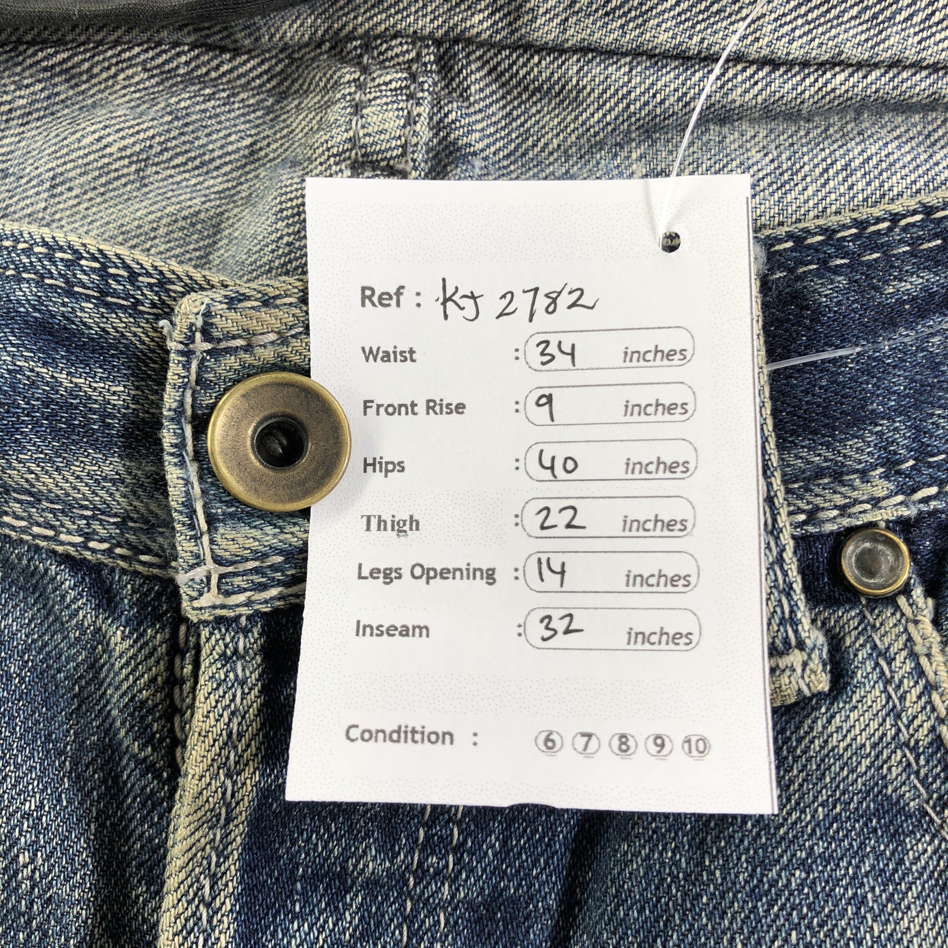 GOSTAR DE FUGA Gostar De Fuga Selvedge Jeans Distressed Redline Denim Size US 32 / EU 48 - 12 Thumbnail