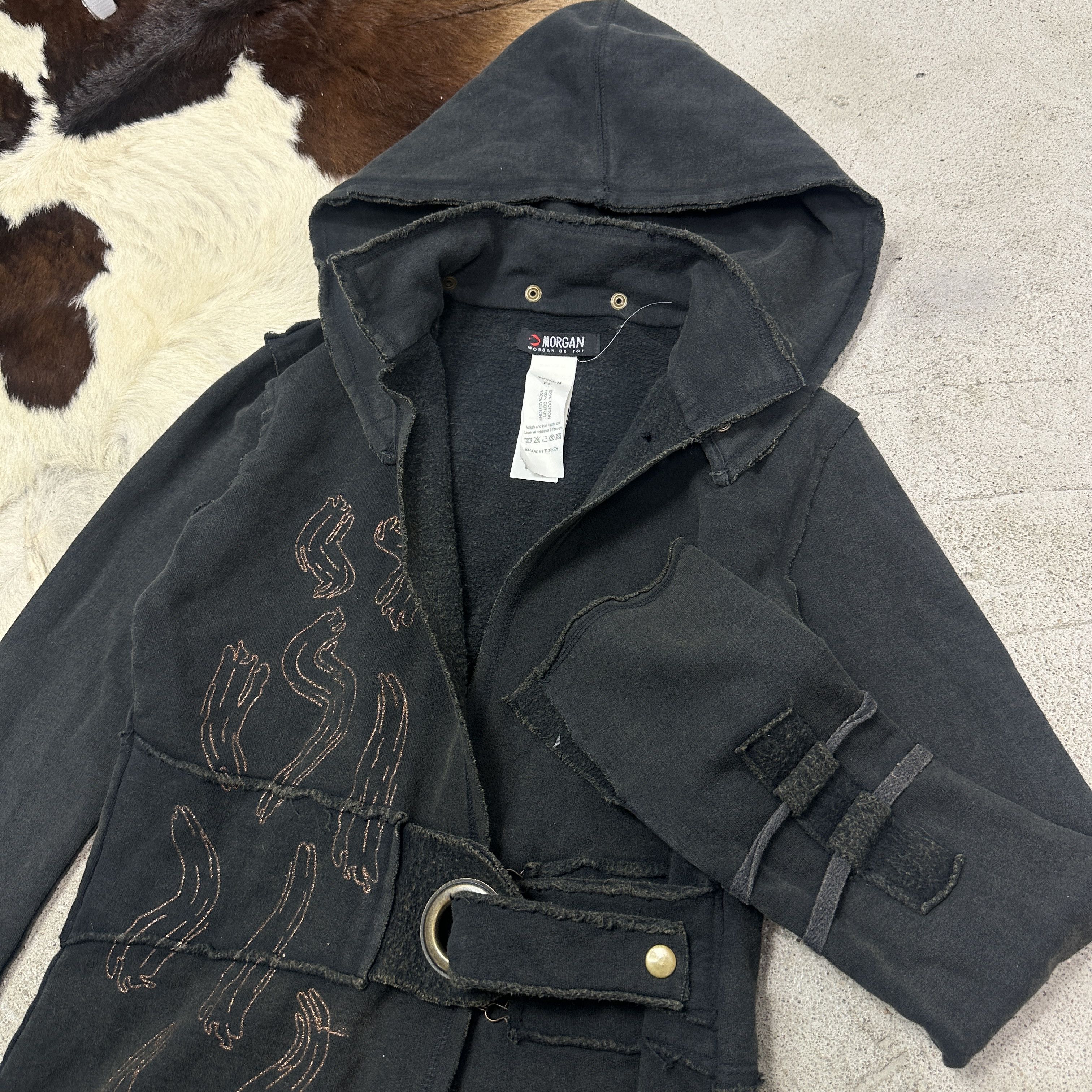 Vintage Vintage Avant Garde Grunge Streetwear Hoodie Y2K Size M / US 6-8 / IT 42-44 - 6 Thumbnail