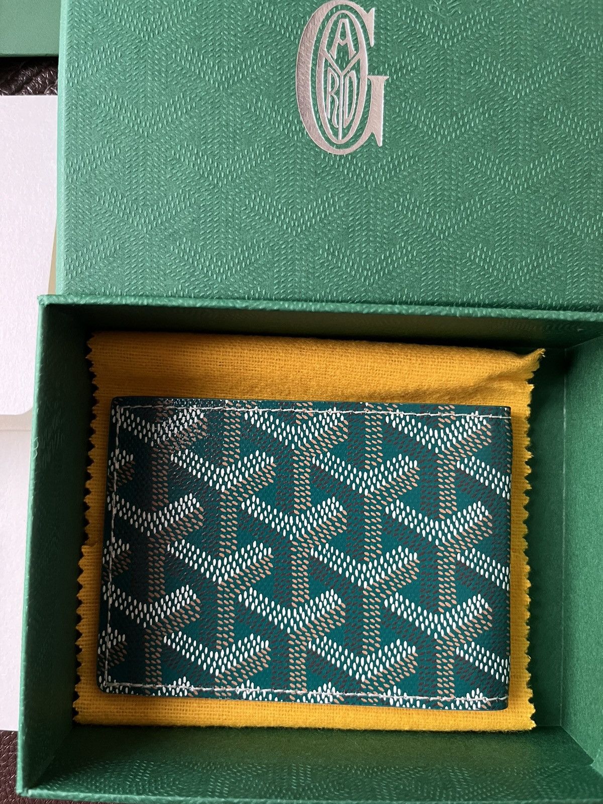 Goyard Goyard Iconic Limited Green Leather Wallet BrandNew Giftable Size ONE SIZE - 11 Thumbnail