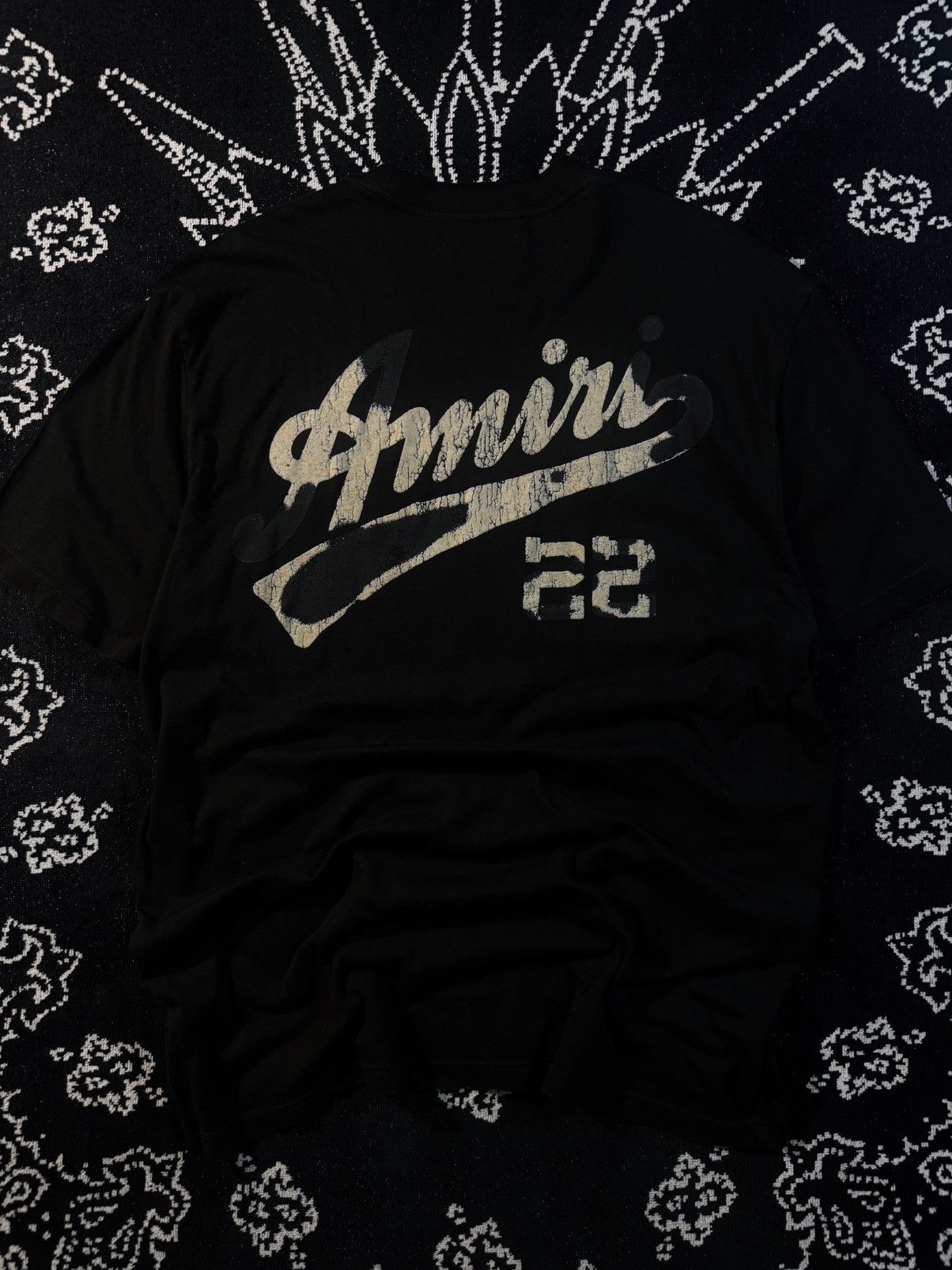 Amiri AMIRI “22” SCRIPT LOGO TEE Size US M / EU 48-50 / 2 - 7 Thumbnail