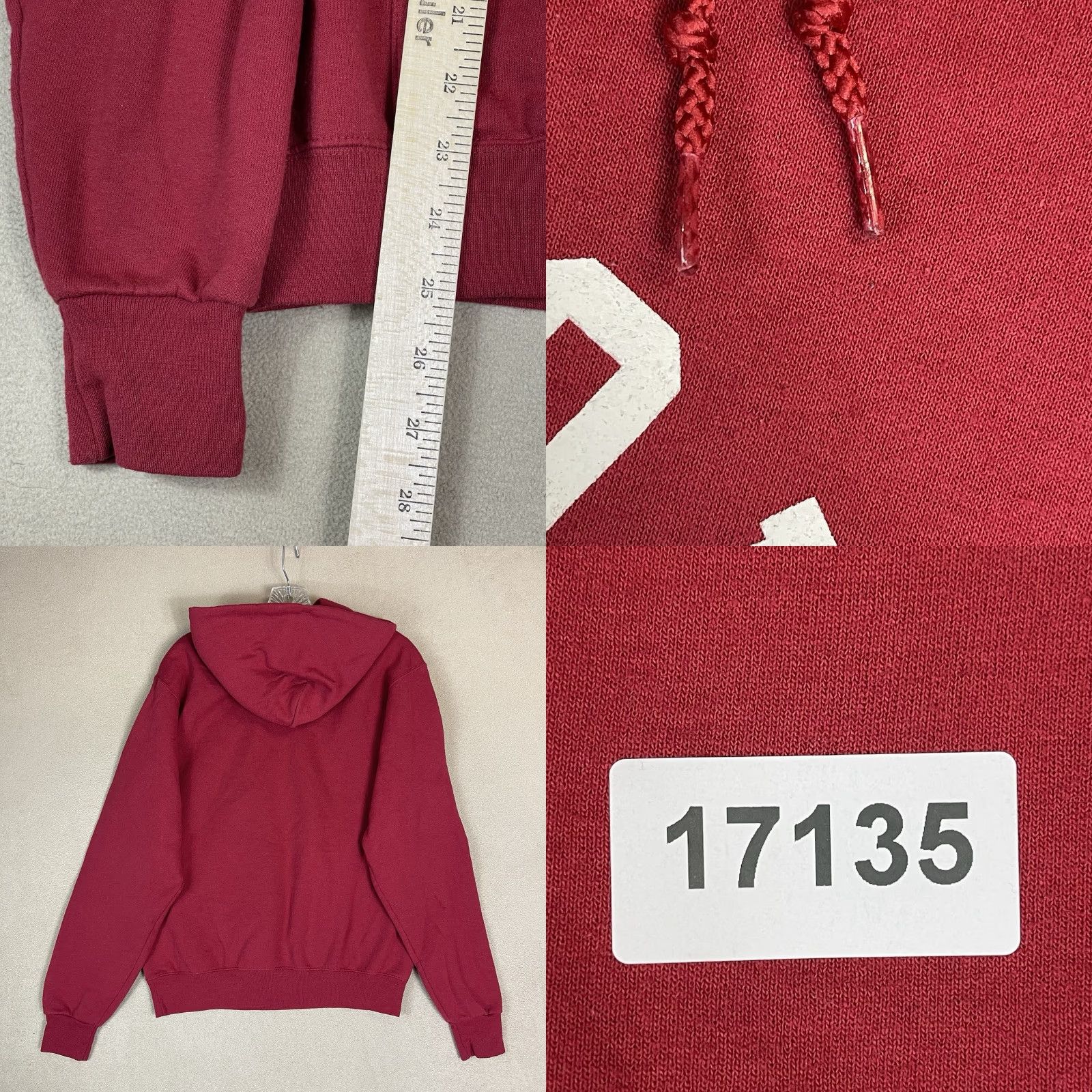 Champion Champion Hoodie Mens S Red Stanford University Print ECO Fleece Sweatshirt Size US S / EU 44-46 / 1 - 8 Thumbnail