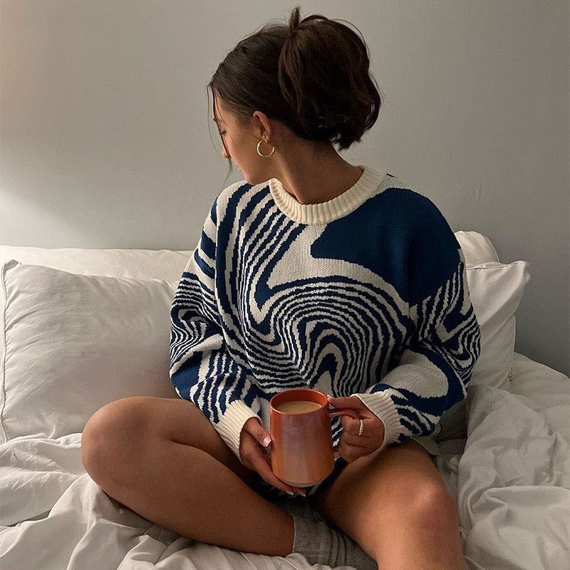 Japanese Brand × Vintage Maze Jacquard Pattern Sweater Size US XL / EU 56 / 4 - 8 Thumbnail