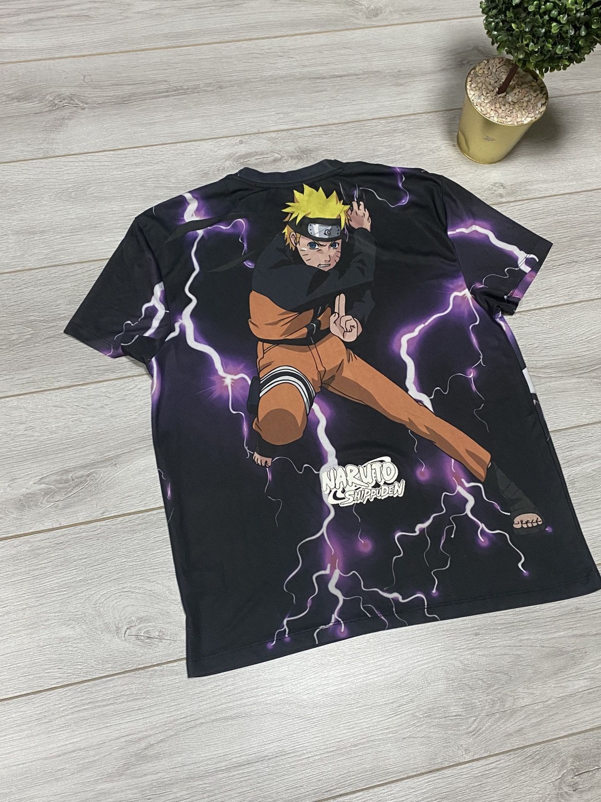 Anime Naruto shippuden Saske 2002 Masashi overprint vintage tshirt Size US L / EU 52-54 / 3 - 6 Thumbnail