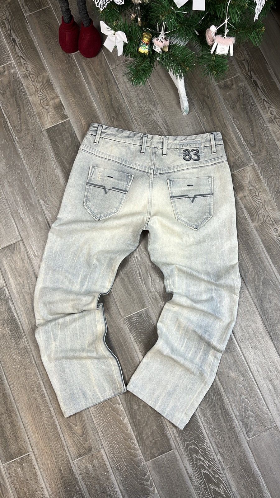 Japanese Brand × Vintage Hype Distressed Washed Jeans Dirty style Size US 34 / EU 50 - 7 Thumbnail