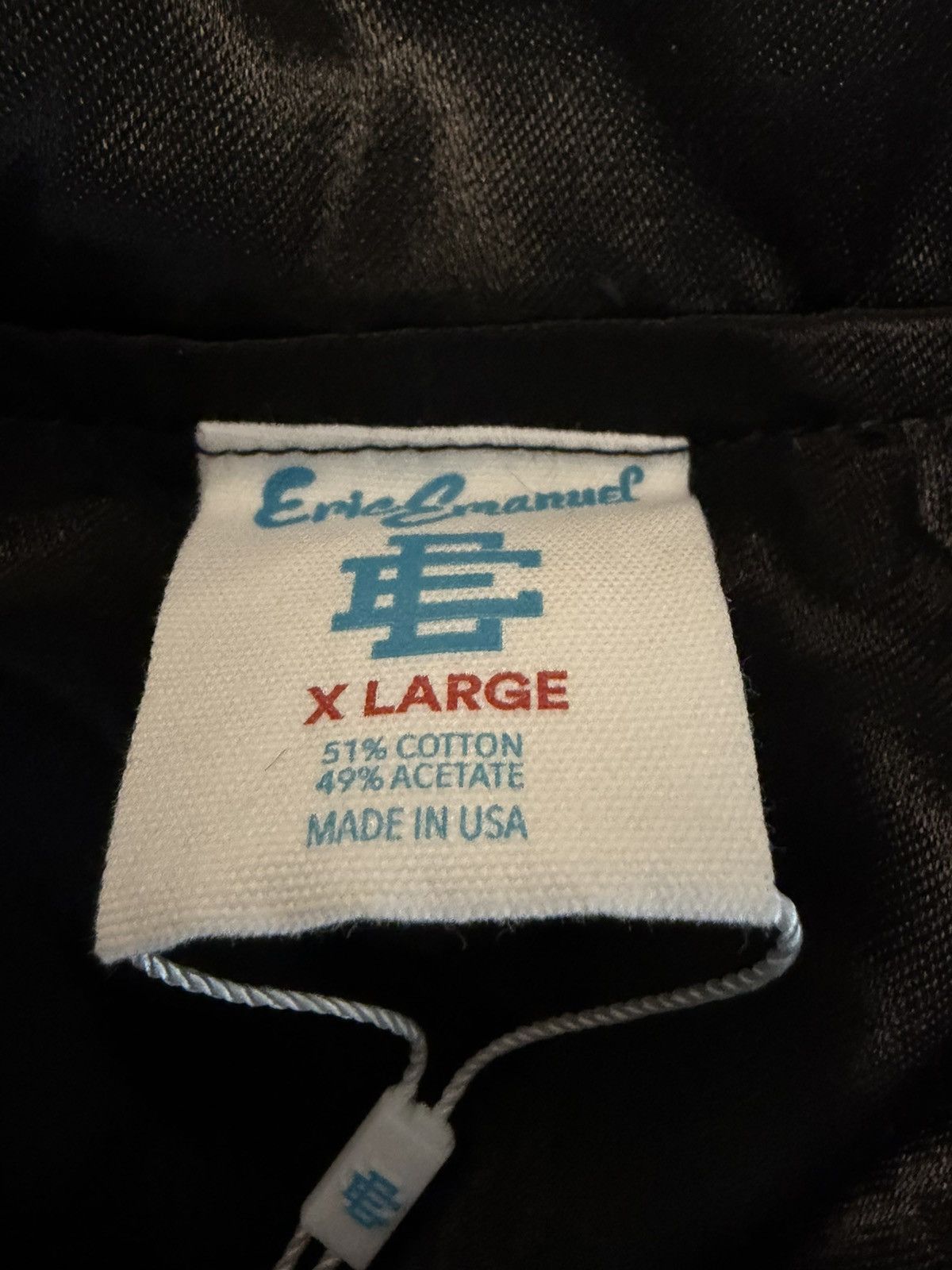 Eric Emanuel Eric Emanuel EE Logo Satin Coach Jacket Black XL Size US XL / EU 56 / 4 - 6 Thumbnail