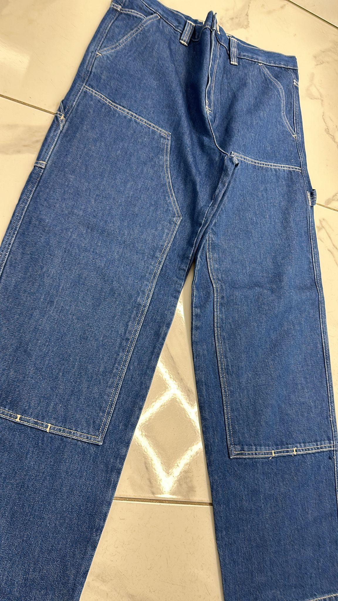 Stussy × Vintage Stüssy Double Knee Work Pant Blue Size 32 Size US 32 / EU 48 - 5 Thumbnail