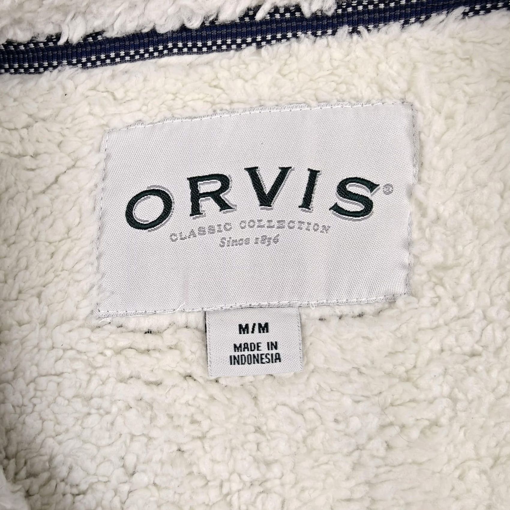 Orvis Orvis Pullover Mens M Blue Sherpa Lined 1/4 Zip Long Sleeve Fleece Thermal Size US M / EU 48-50 / 2 - 4 Thumbnail