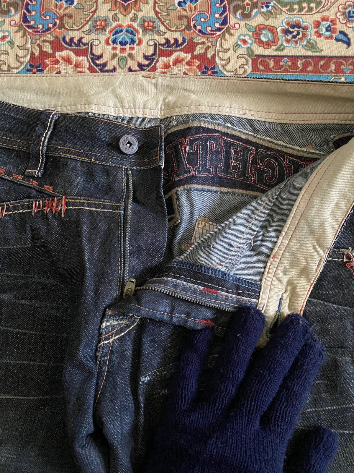 Japanese Brand Marithe Francois Girbaud Native Design Denim Size US 33 - 11 Thumbnail
