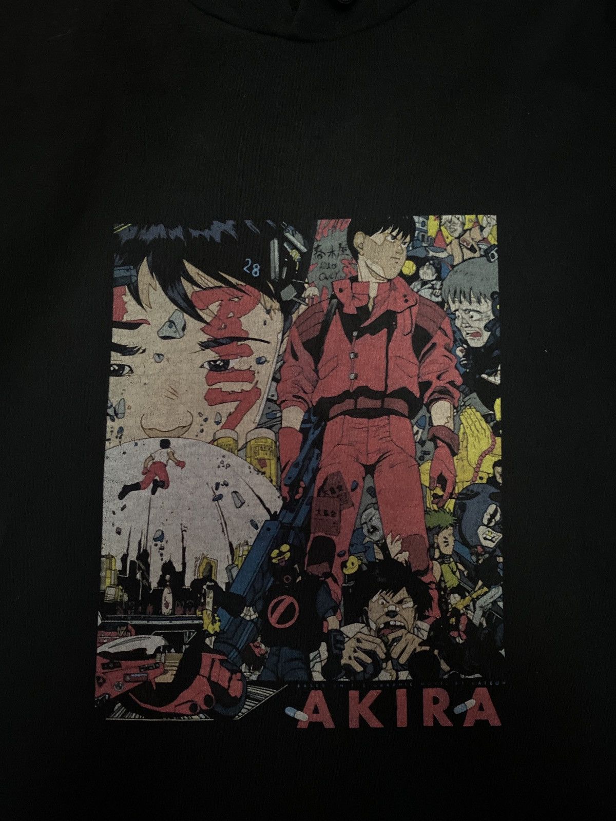 Anime × Cartoon Network × Japanese Brand 80s Anime Akira Graphic Photo Black Hoodie Size US XXL / EU 58 / 5 - 7 Thumbnail