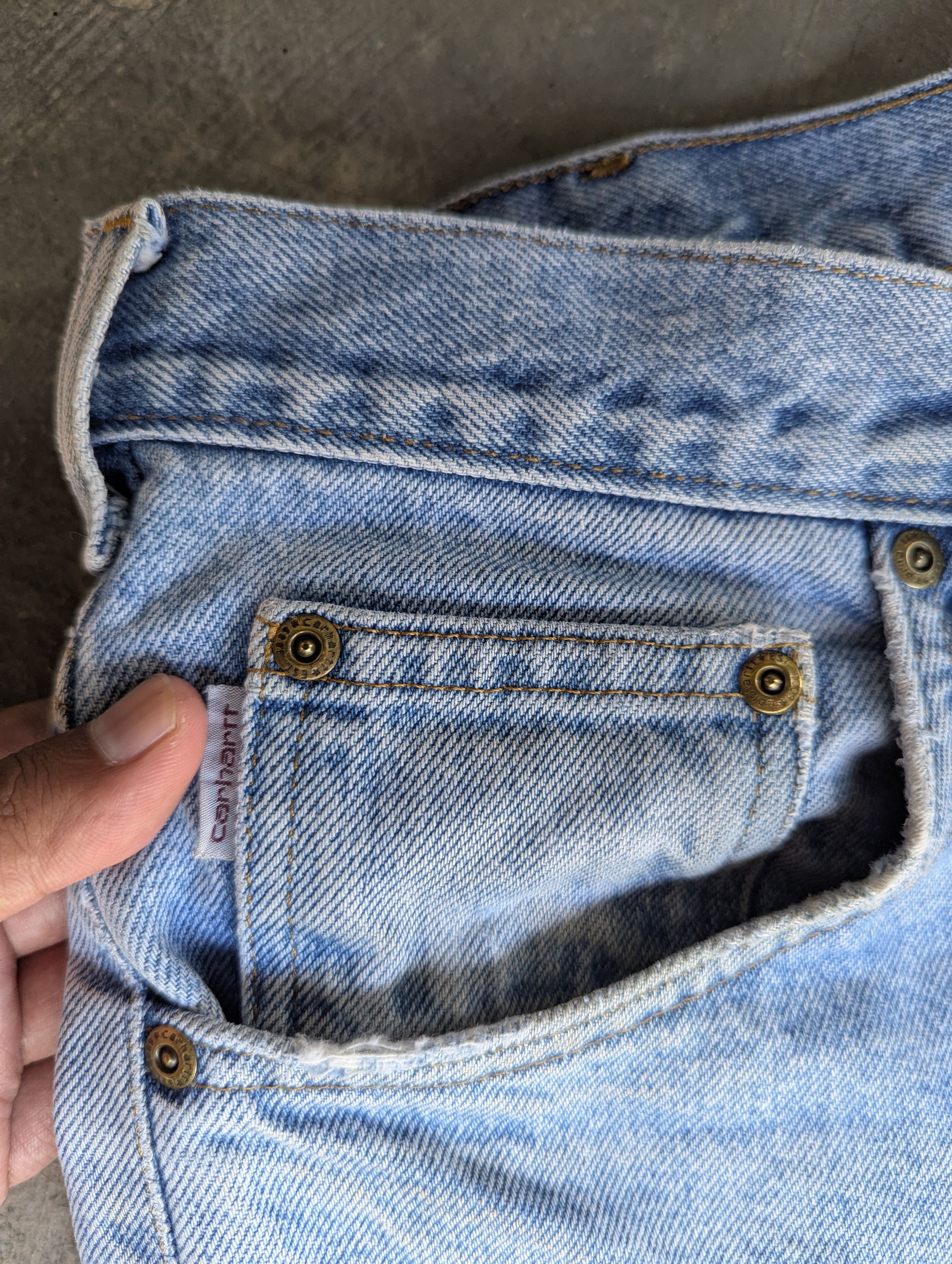 Carhartt Thrashed Carhartt Denim Jeans Traditional Fit Size US 34 / EU 50 - 3 Thumbnail