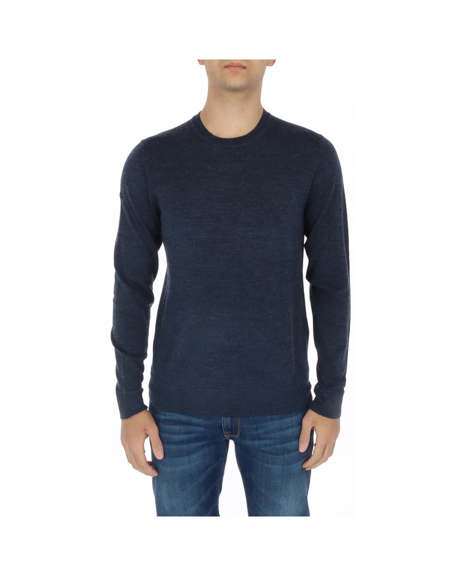 image of Superdry Textured Knit Sweater in Blue, Men's (Size Small)