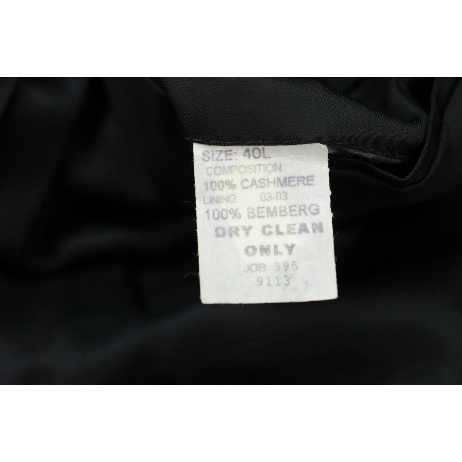 Jos. A. Bank Jos A Bank Blazer Mens 40L Black Cashmere Wool Sports Jacket Size 40L - 7 Thumbnail