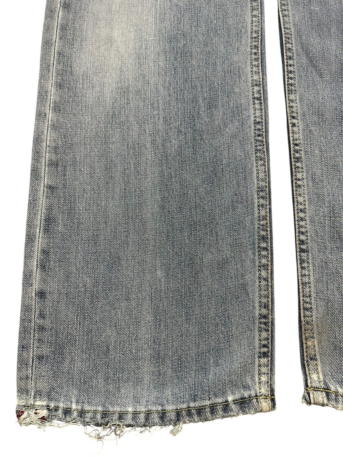 14th Addiction Vintage Japanese Brand Faded Wash Distress Loose Jeans Size US 31 - 7 Thumbnail