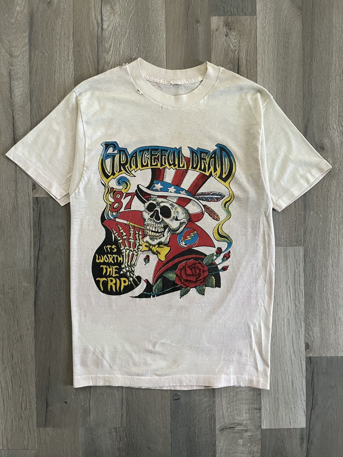 Grateful Dead 1987 Grateful Dead “It’s Worth the Trip” Tour Tee Size US S / EU 44-46 / 1 - 1 Thumbnail