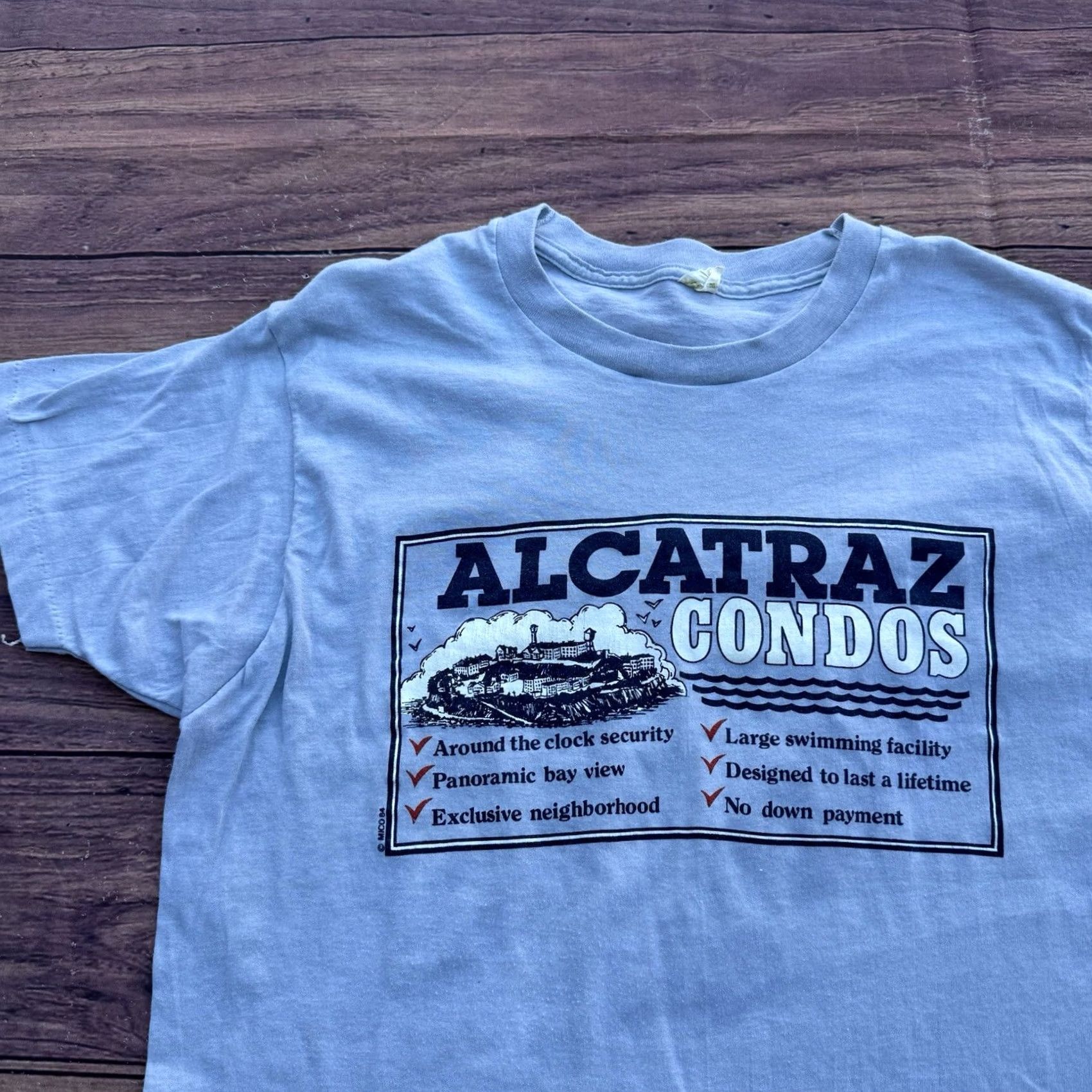 Vintage VINTAGE Screen Stars Shirt 80s USA Gray L Adult Men 20x27 Cotton Blend Short Sleeve Crew Neck Logo Graphic Print Captain America Punk Size US XXL / EU 58 / 5 - 2 Thumbnail