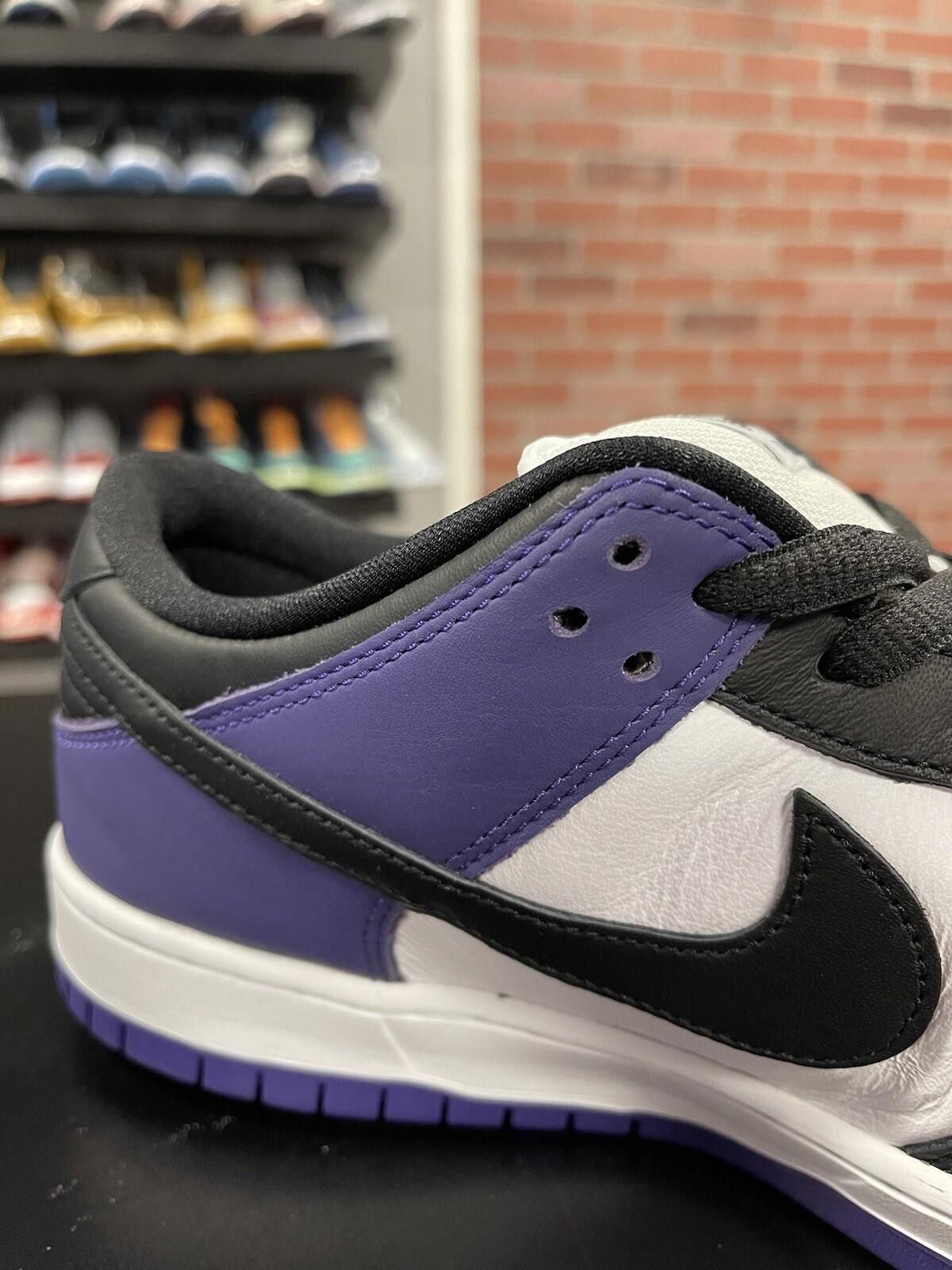 Nike Size 11.5 - Nike Dunk SB Low Court Purple BQ6817 500 Size US 11.5 / EU 44-45 - 8 Thumbnail