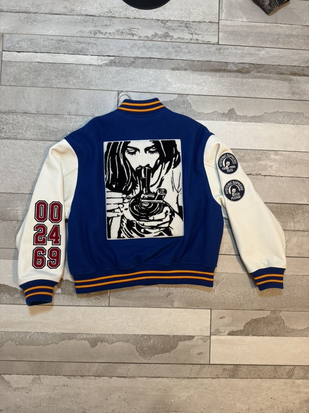 Hysteric Glamour × Supreme Supreme Hysteric Glamour Varsity Jacket Blue Size US M / EU 48-50 / 2 - 3 Thumbnail