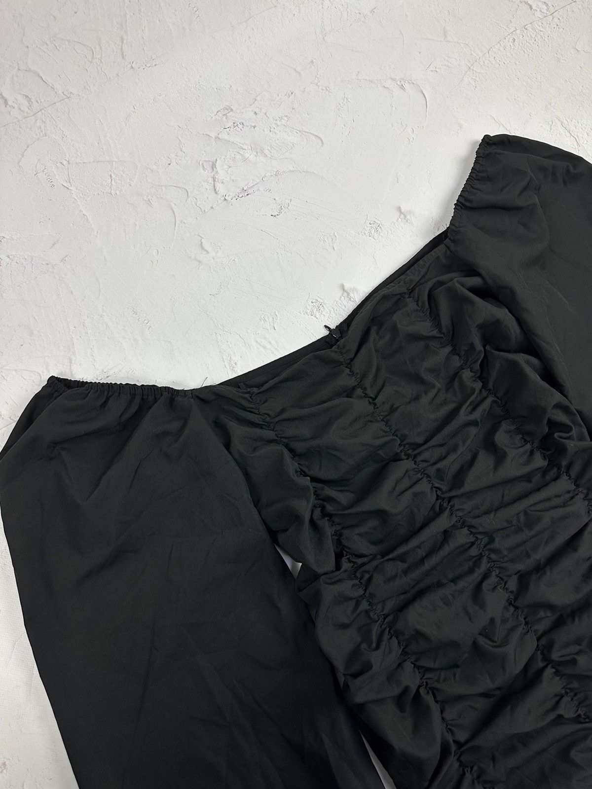 Japanese Brand × Vintage Vintage Parachute Sleeve Black Blouse Size XL / US 12-14 / IT 48-50 - 4 Thumbnail