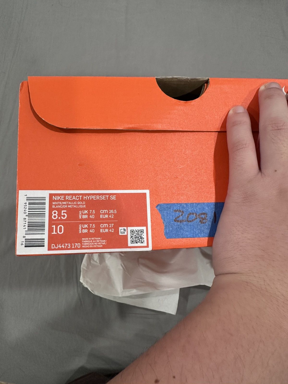 Nike NIKE REACT HYPERSET SE Sz 8.5 MEN Size US 8.5 / EU 41-42 - 6 Thumbnail