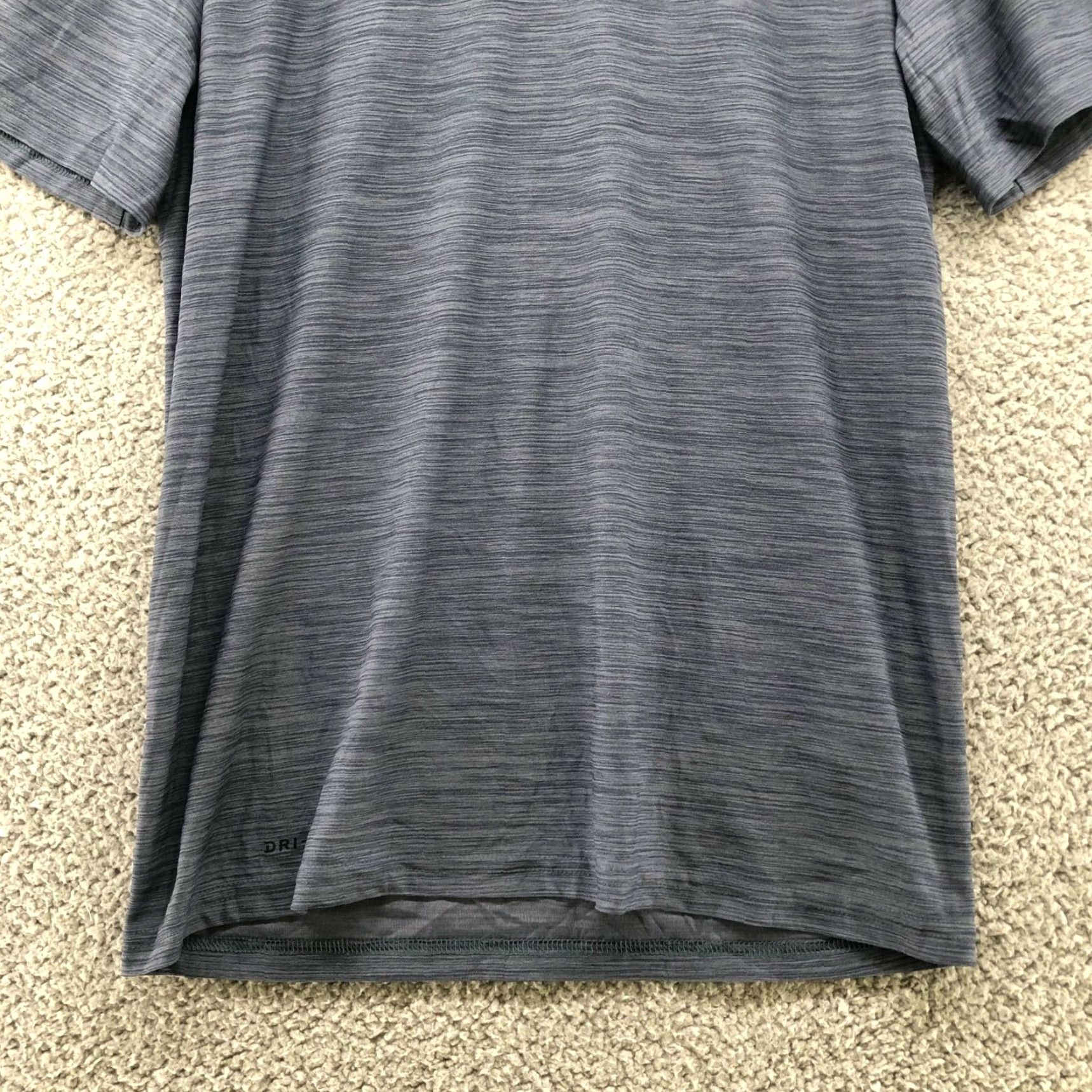 Nike Nike Dri-Fit Shirt Mens S Short Sleeve Gray Active T-Shirt Crewneck Pullover Running Gym Athletic Breathable Moisture-Wicking Size US S / EU 44-46 / 1 - 4 Thumbnail
