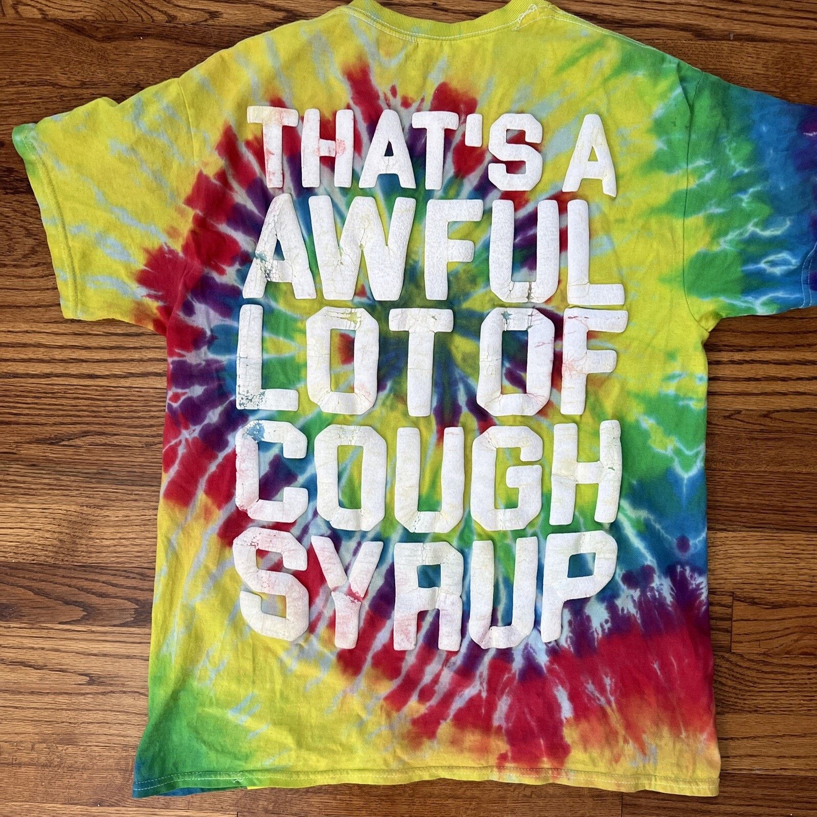 Awful Lot of Cough Syrup RARE! Thats A Awful Lot Of Cough Syrup Tie Dye Desto Dubb Size US L / EU 52-54 / 3 - 8 Thumbnail