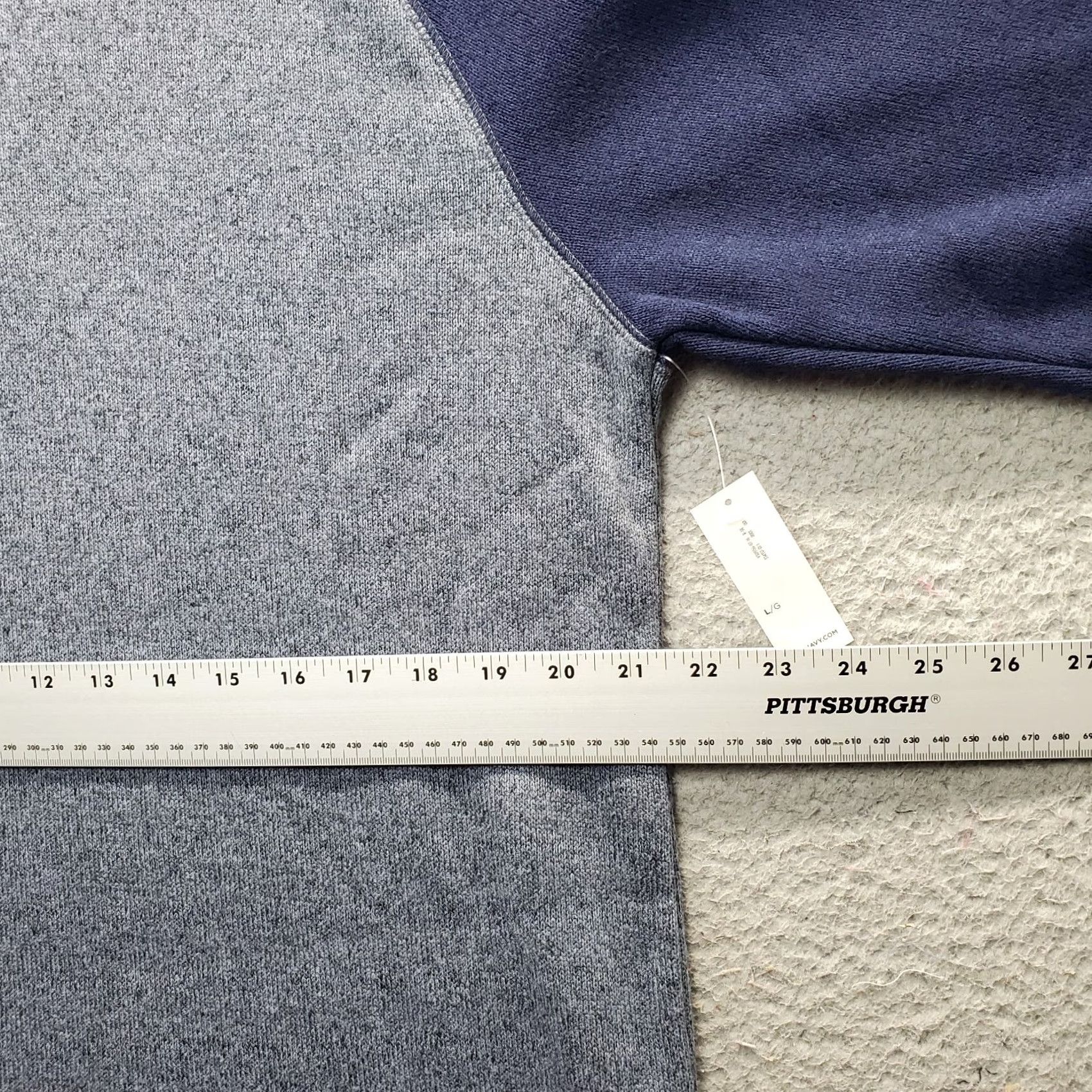 Old Navy Old Navy Mens Sweatshirt L Multicolor Fleece Lined 1/4 Zip Logo Patch Long Sleeve Shirt Size US L / EU 52-54 / 3 - 4 Thumbnail