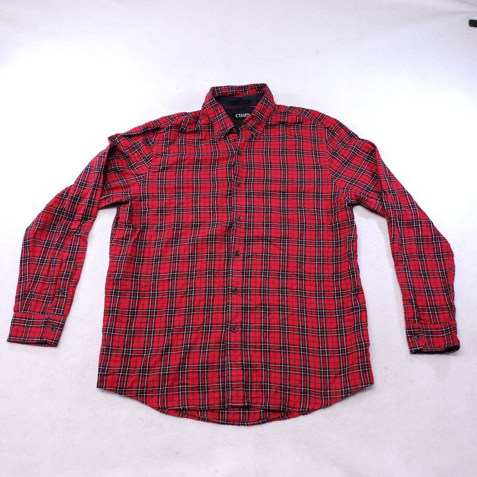 Chaps Chaps Tartan Flannel Shirt Men Size Extra Large XL Red Black Size US XL / EU 56 / 4 - 2 Thumbnail