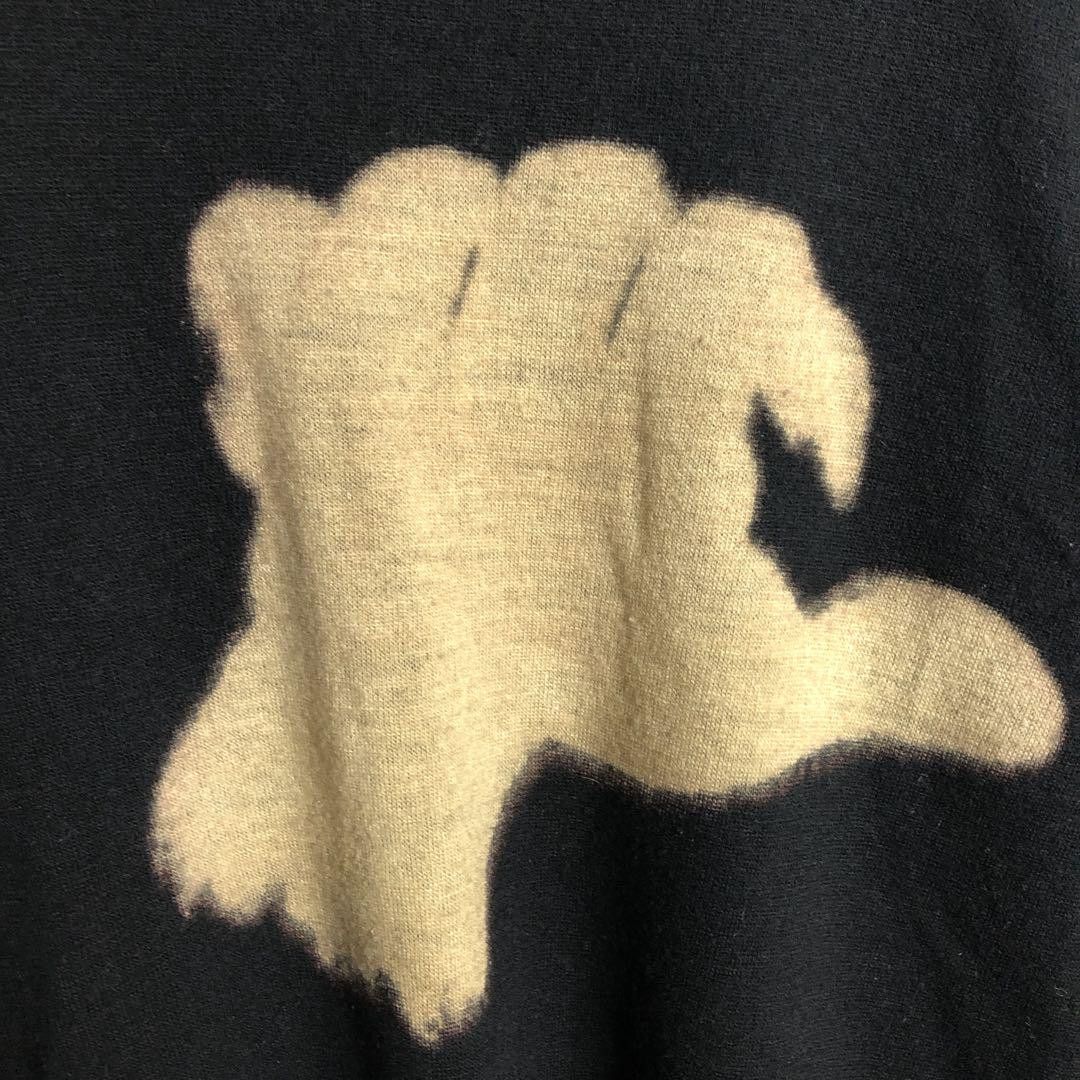 Yohji Yamamoto yohji yamamoto POUR HOMME Rare discharge-printed neck knit Size US L / EU 52-54 / 3 - 3 Thumbnail