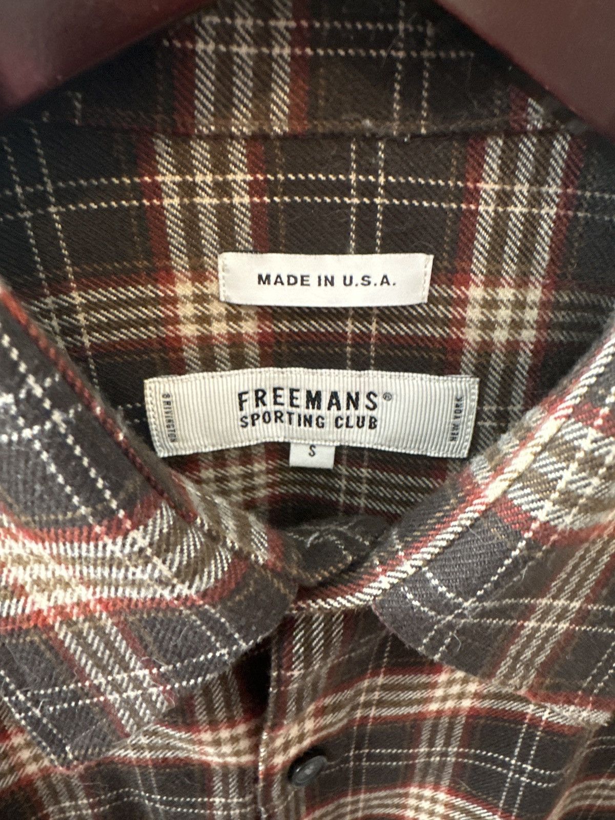 Freemans Sporting Club Freemans Flannel Button Down Overshirt Size US S / EU 44-46 / 1 - 2 Thumbnail