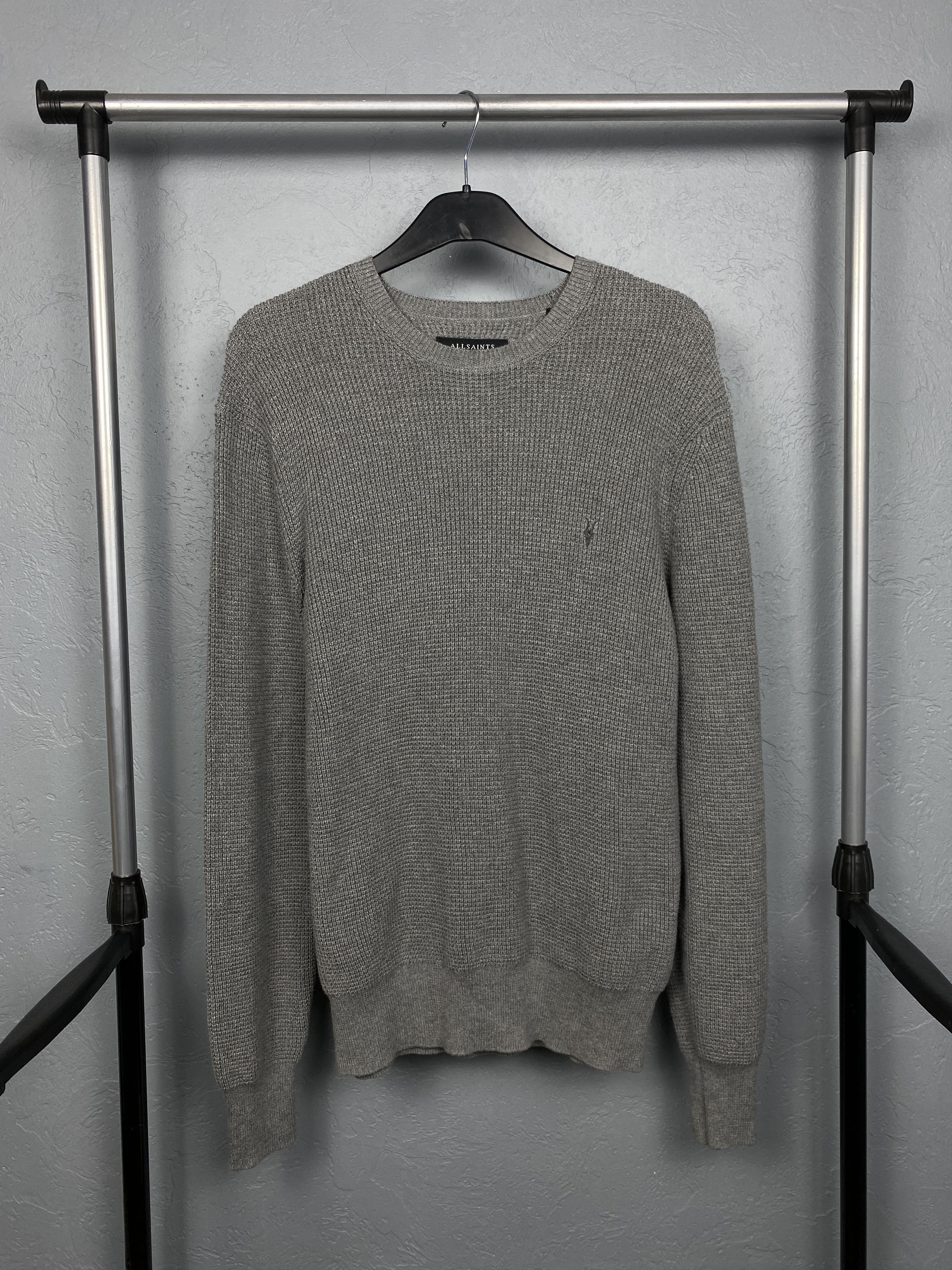 Allsaints Allsaints Mens Rias Crew Neck Knit Sweater Y2K Size US S / EU 44-46 / 1 - 1 Thumbnail