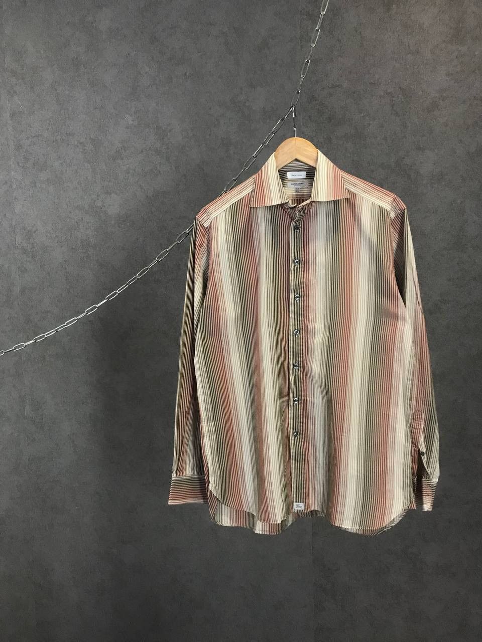 Burberry Burberry luxury designer striped shirt Size US L / EU 52-54 / 3 - 1 Thumbnail
