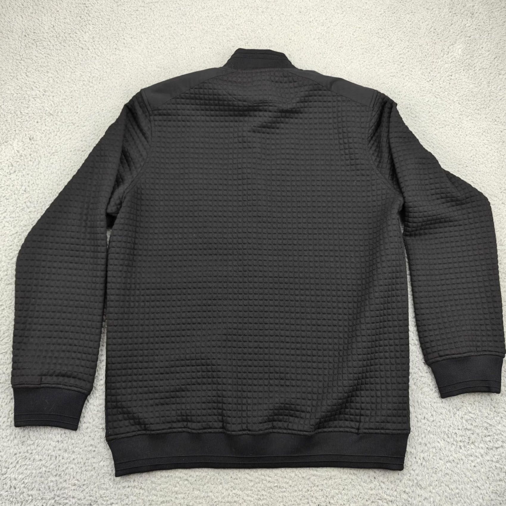 BUGATCHI BUGATCHI Jacket Mens L Black Full Zip Knit Bomber Rancho Valencia TT2450K66 Size US L / EU 52-54 / 3 - 6 Thumbnail