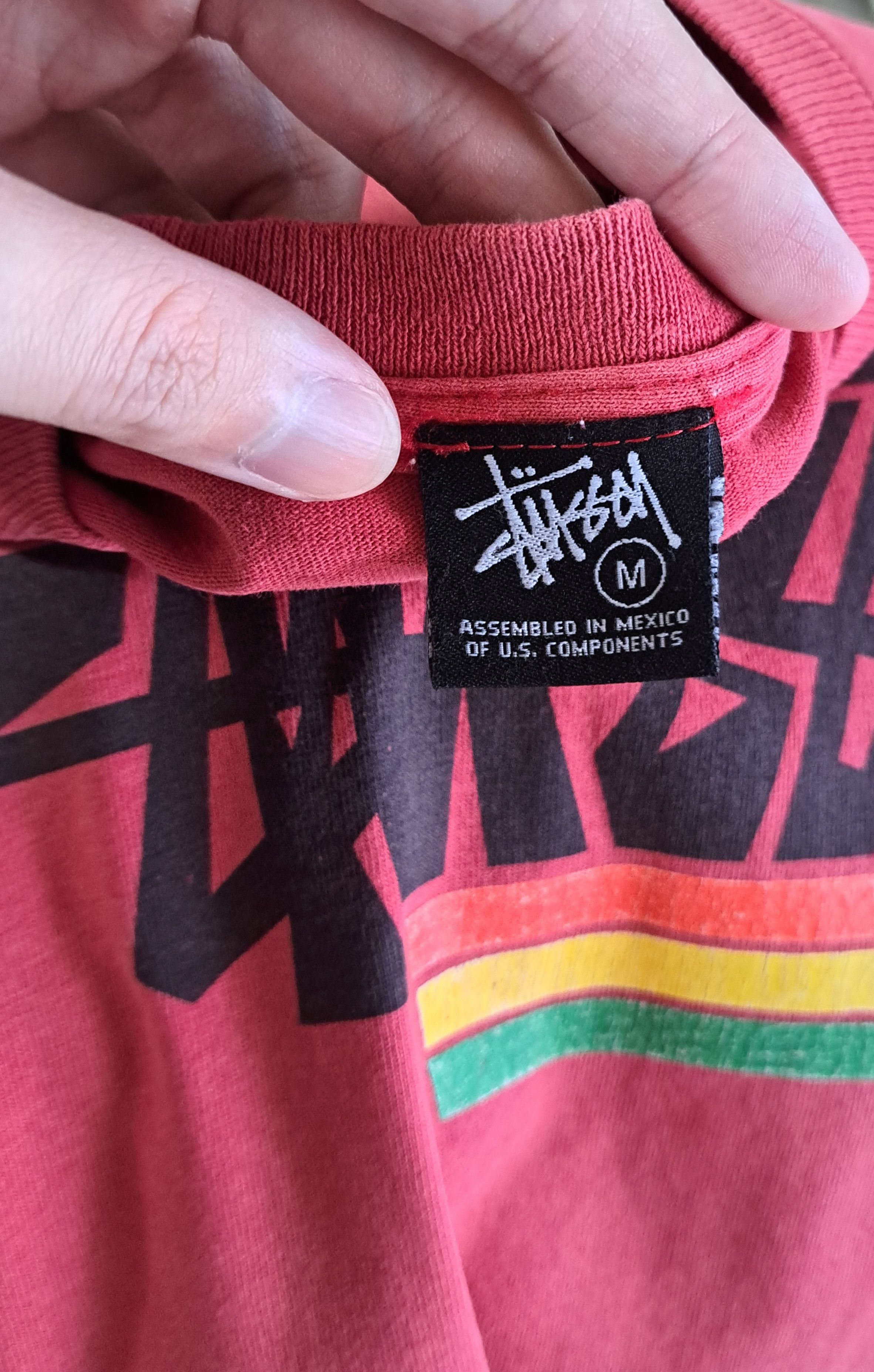 Stussy Vintage Y2K Stussy Rasta Crown T-Shirt Size US M / EU 48-50 / 2 - 5 Thumbnail