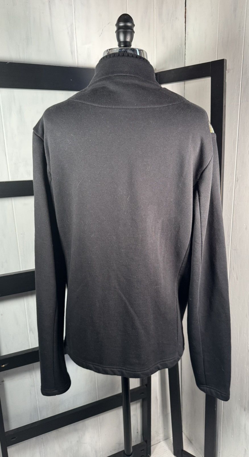 ato ATO Berlin Black 2 Front Zips Tribal Knit Sweatshirt Jacket Size XL / US 12-14 / IT 48-50 - 8 Thumbnail