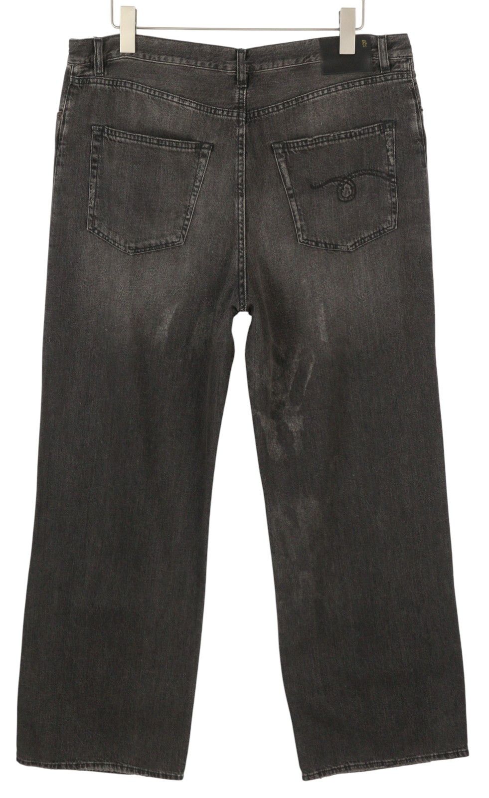 R13 DAMON PLEATED 29 Ellery Black Whiskers Faded 86672 Size 29" - 2 Thumbnail