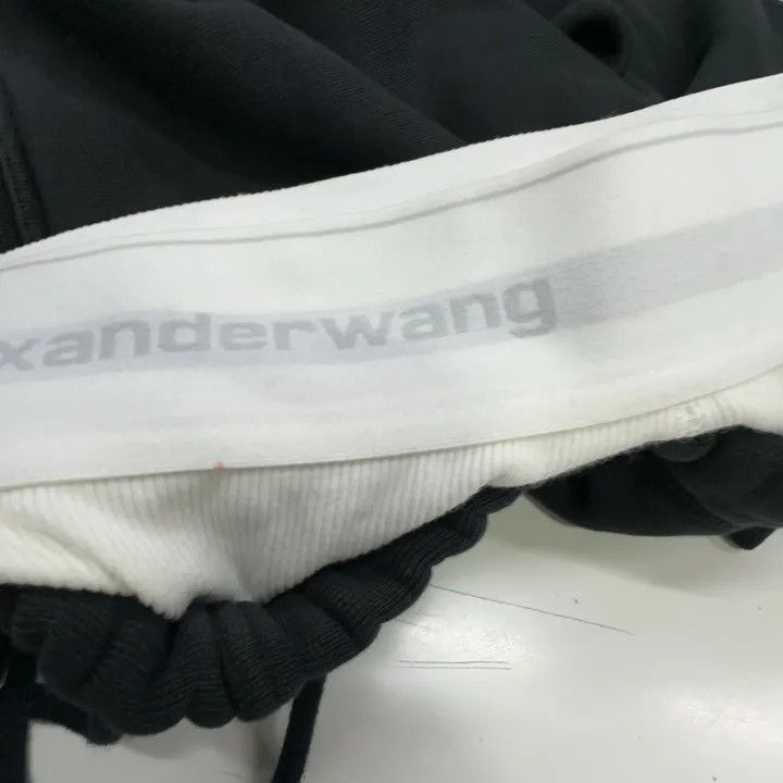 Alexander Wang Alexander Wang Black Wide Leg Sweatpants with Logo - Size 31" - 5 Thumbnail