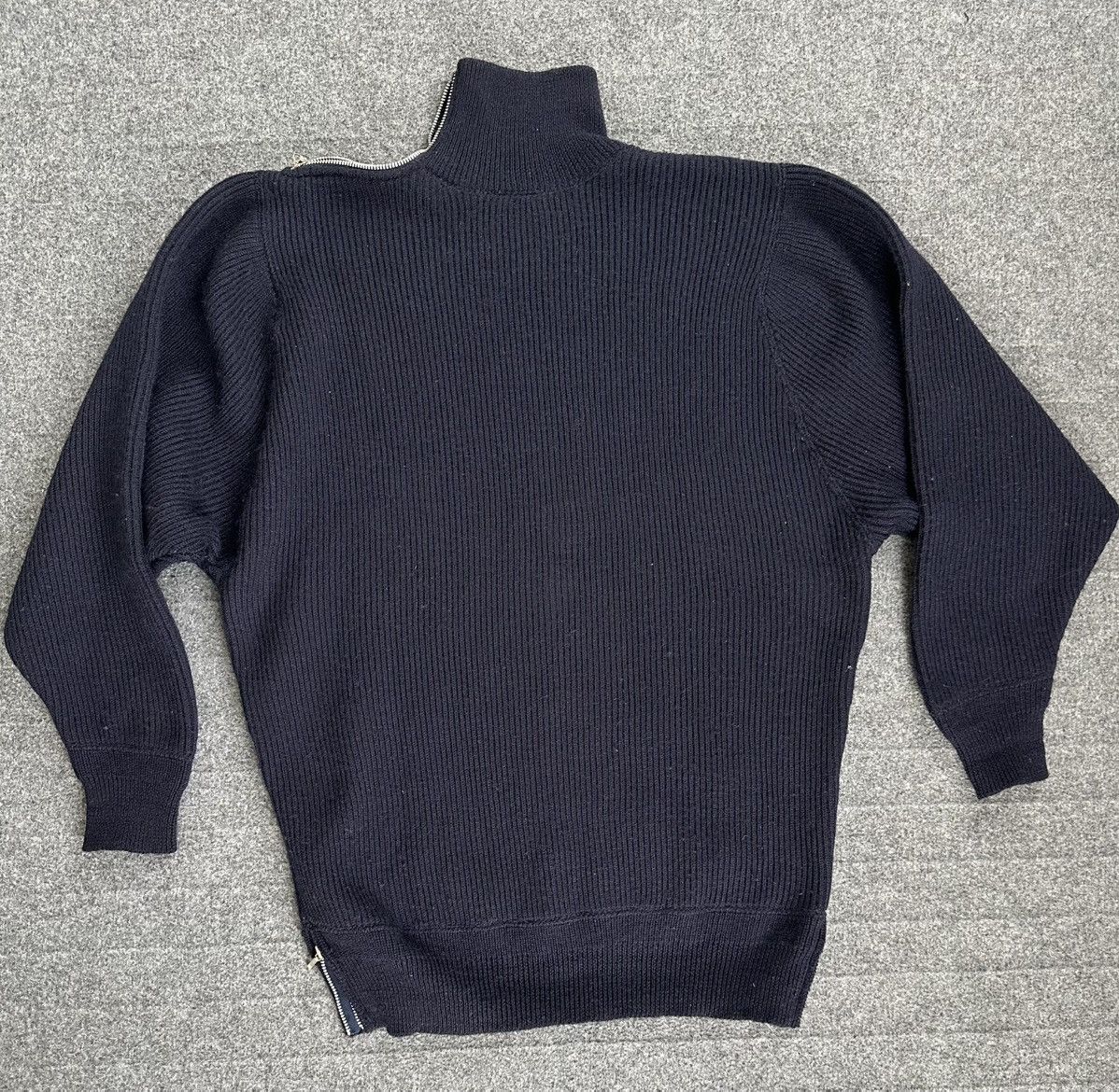 Marithe + Francois Girbaud Marithe Francois Girbaud 90’s Knit Wool Shoulder/Hem Zipped Size US L / EU 52-54 / 3 - 5 Thumbnail