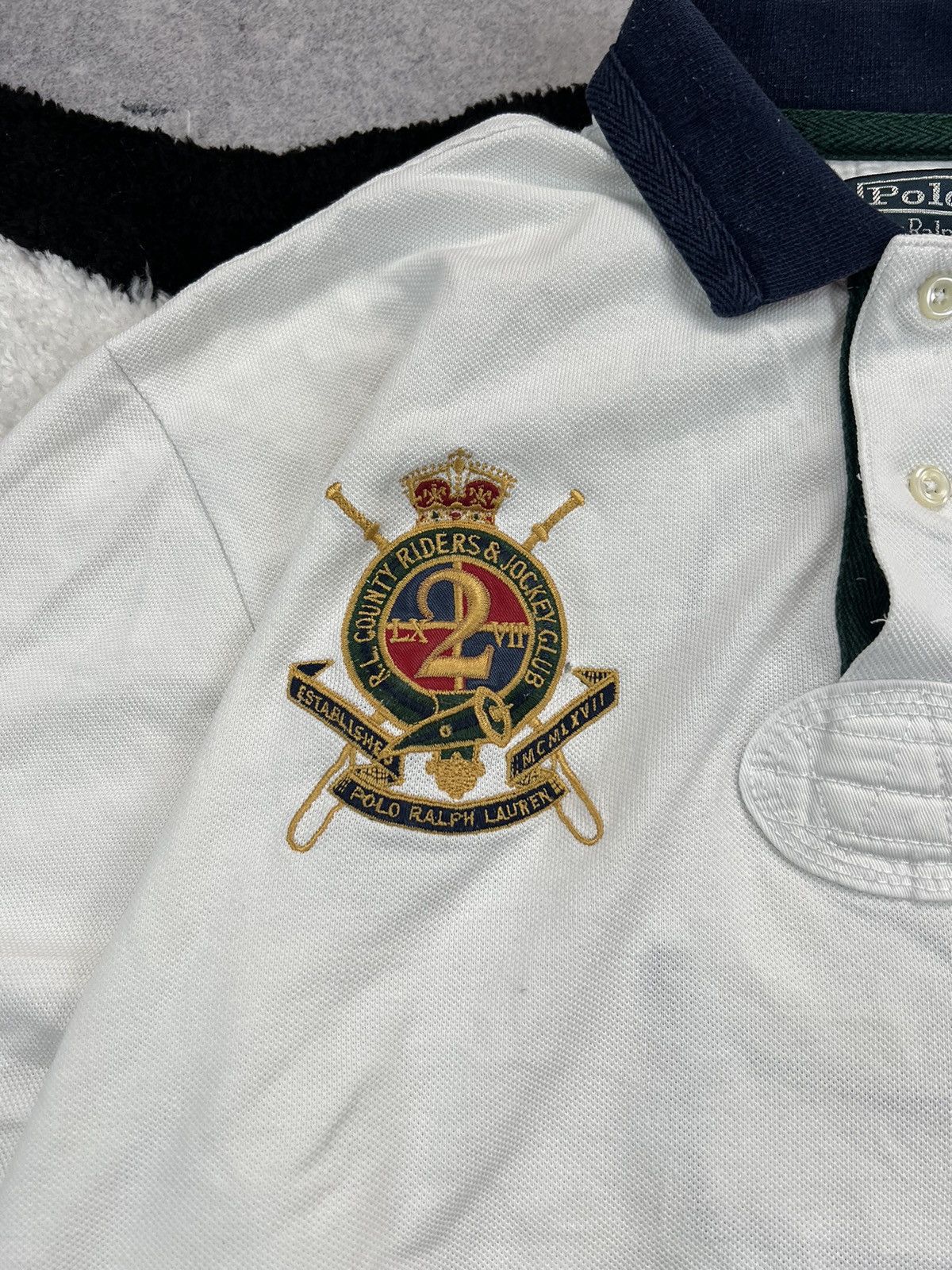 Polo Ralph Lauren × Ralph Lauren Vintage Polo Ralph Lauren Rugby Chief Keef Style Y2K Polo Size US L / EU 52-54 / 3 - 4 Thumbnail