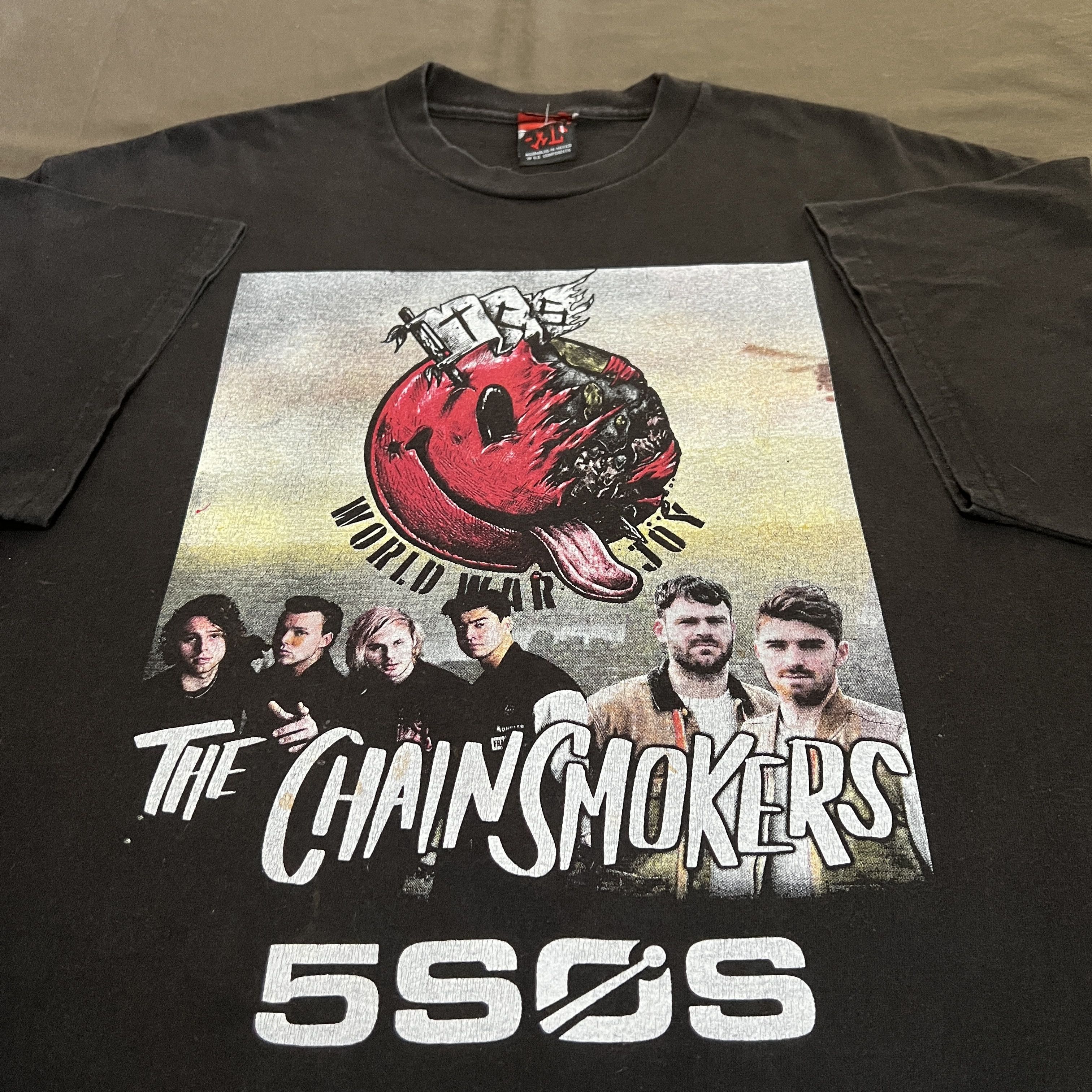 2019 The Chainsmokers World War Joy Tour Tee XL