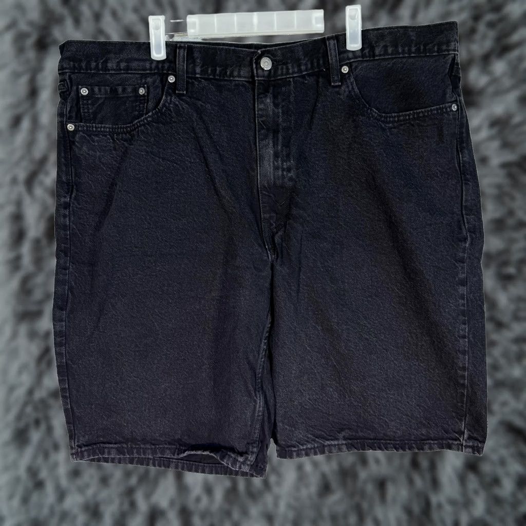 Levi's Levi's 469 Shorts Mens 44 Black Denim Relaxed Fit Bermuda Casual 5-Pocket Jeans Bag & Tall Size US 44 / EU 60 - 1 Thumbnail