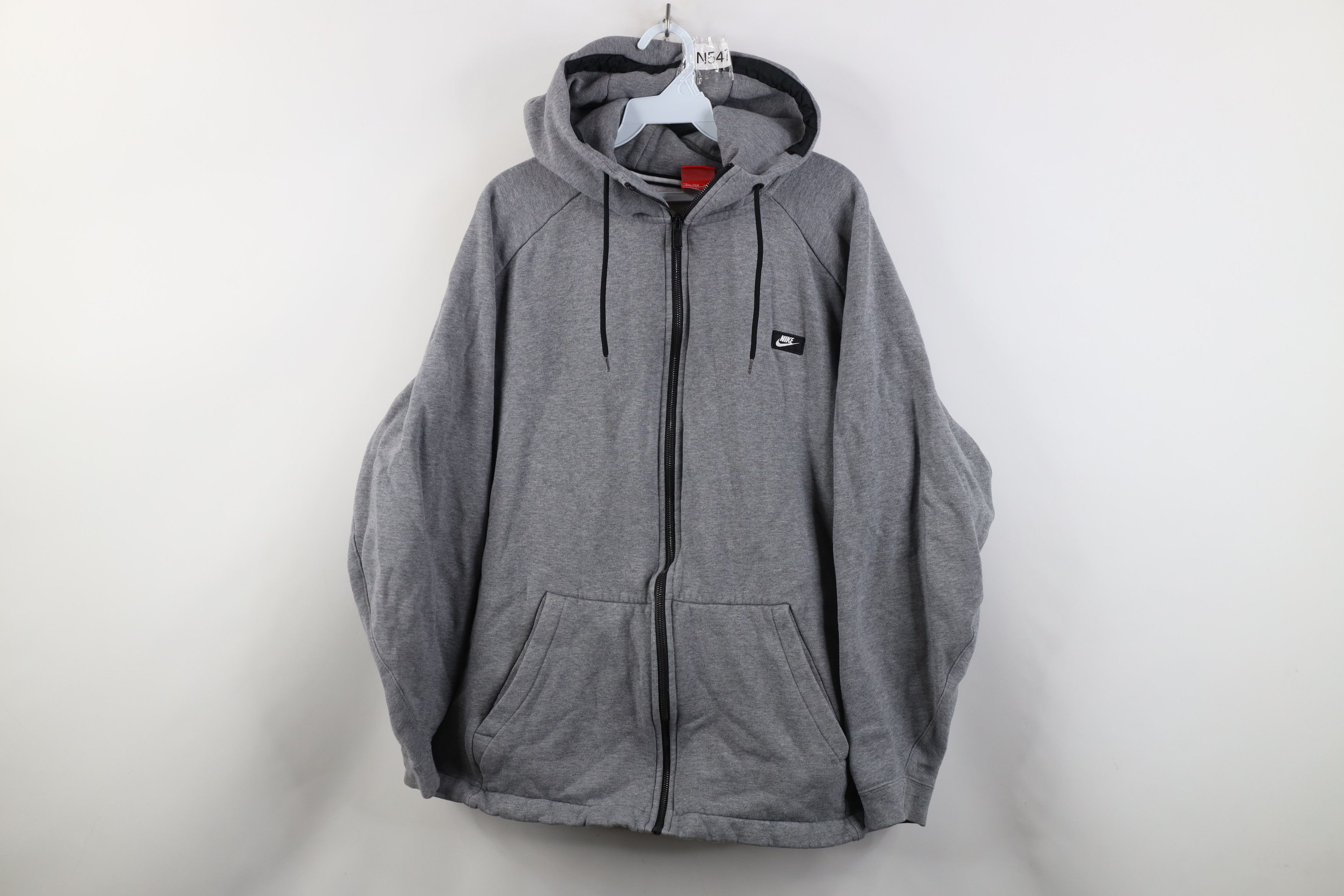 Nike Nike Sportswear Box Logo Modern Zip Hoodie Sweatshirt Gray Size US XXL / EU 58 / 5 - 1 Thumbnail