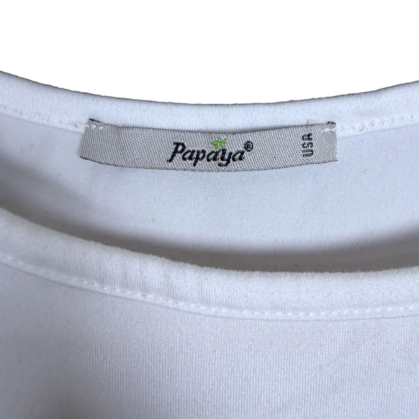 Other Papaya Top Women's XS/S White Cowgirl Y2K Cropped Graphic T Size XS / US 0-2 / IT 36-38 - 4 Thumbnail