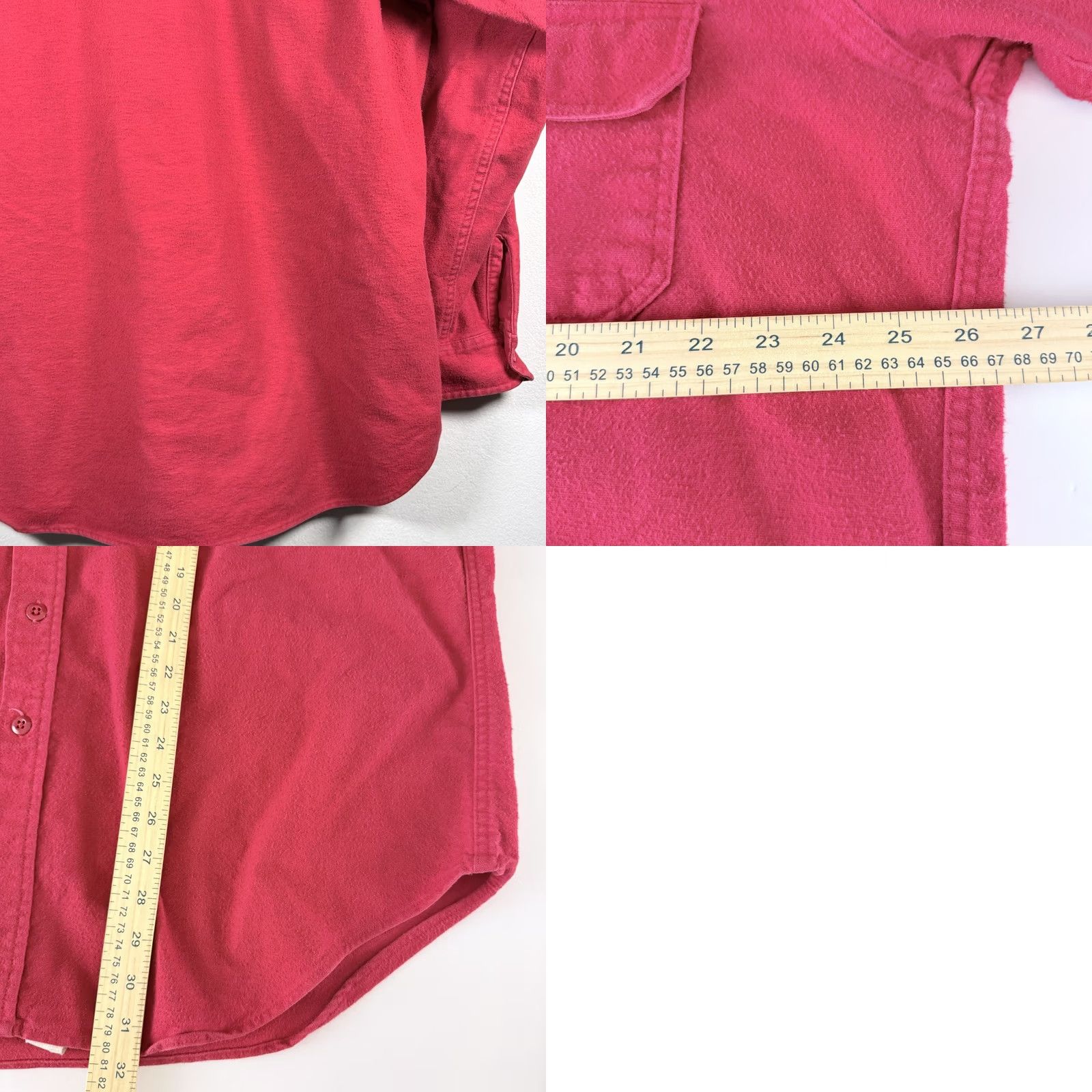 Vintage VINTAGE Woolrich Shirt Men Red Cotton USA Made XL Long Sleeve Button-Up Shirt Size US XL / EU 56 / 4 - 9 Thumbnail