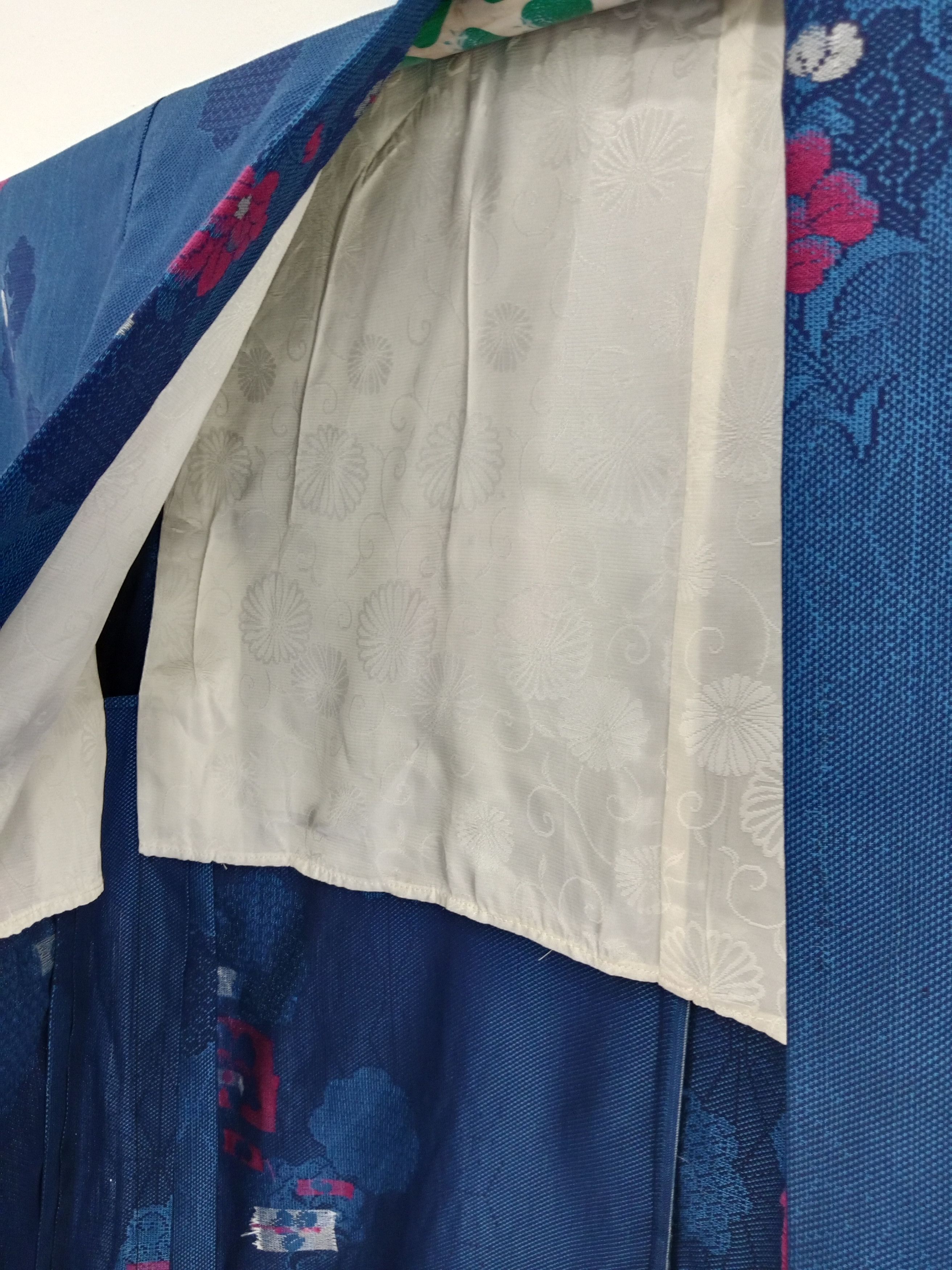 Japanese Brand Vintage Haori Kimono Flower Motif Japanese Style Size US L / EU 52-54 / 3 - 9 Thumbnail