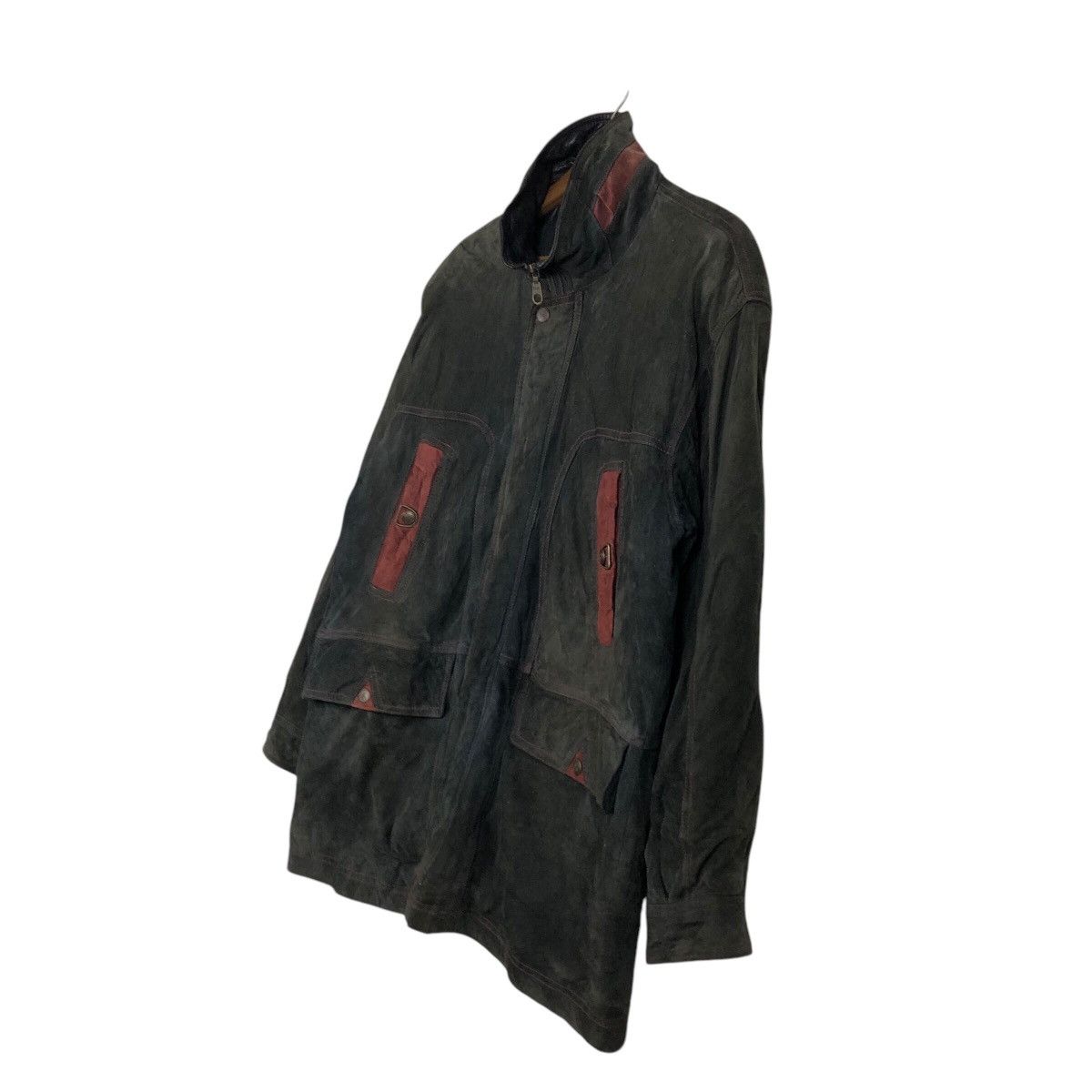 Japanese Brand × Vintage 📌Vintage Worker Hunting Leather Jacket Conceria Egeria Size US M / EU 48-50 / 2 - 3 Thumbnail