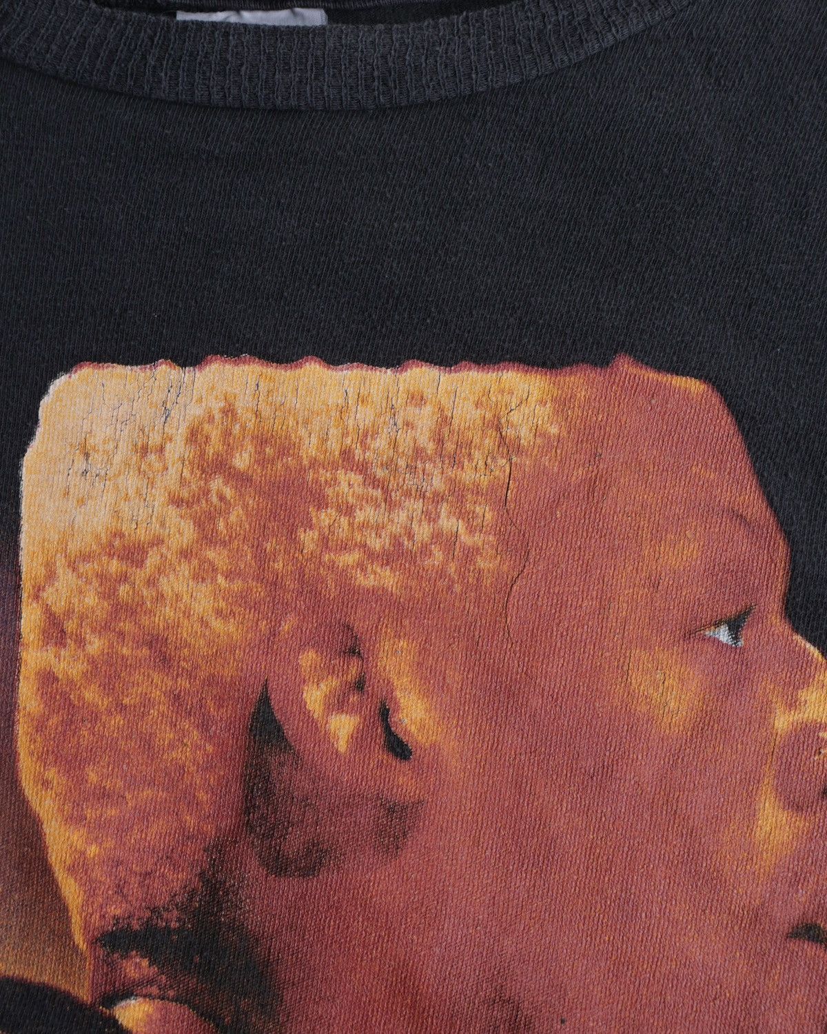 Rap Tees Vintage 1990s 90s Chicago Bulls Rodman Black Rap Tee Shirt Size US L / EU 52-54 / 3 - 3 Thumbnail
