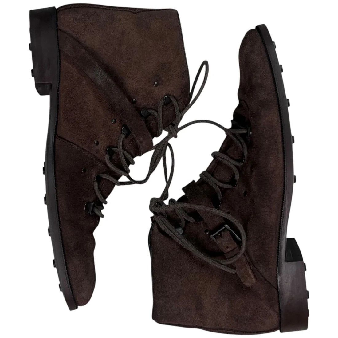 Gucci Gucci by Tom Ford Belted Hook Laced Suede Combat Boots Size US 9 / EU 42 - 3 Thumbnail